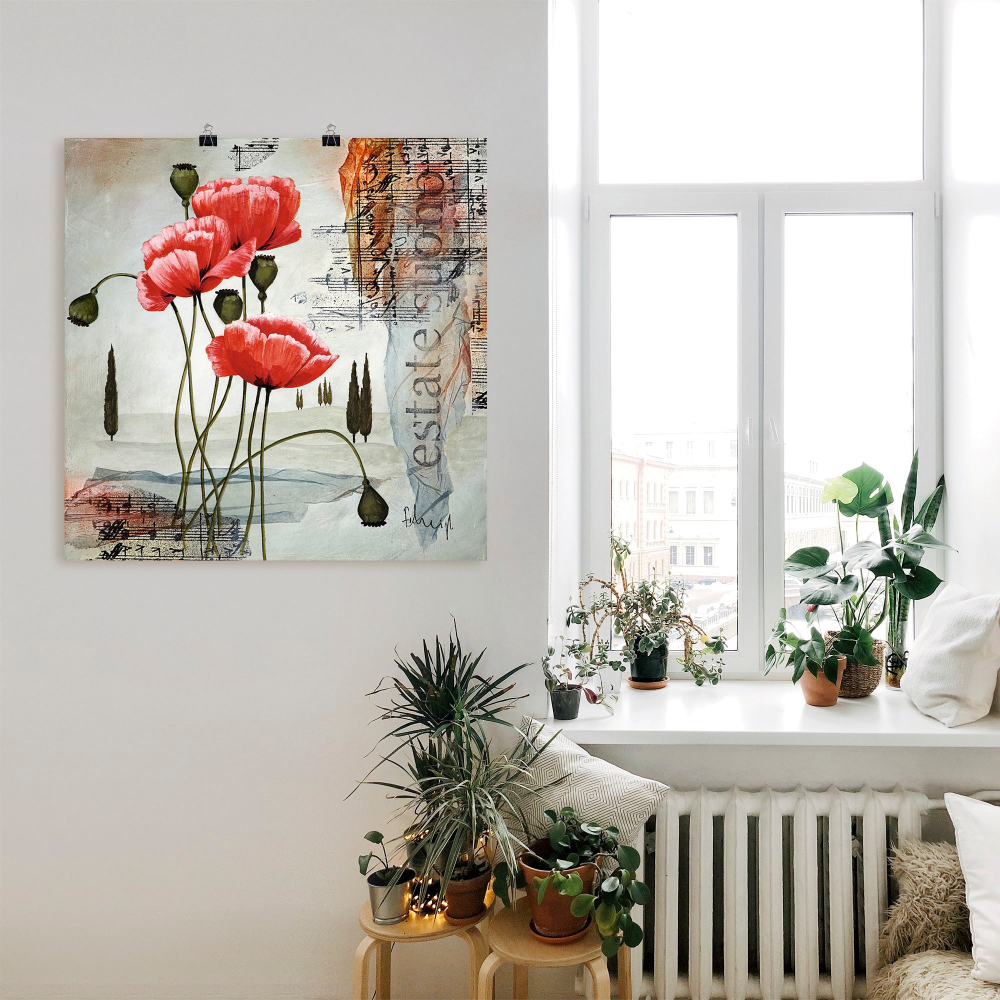Artland Wandbild »Klatschmohn«, Blumen, (1 St.), als Leinwandbild, Poster, Wandaufkleber in verschied. Größen