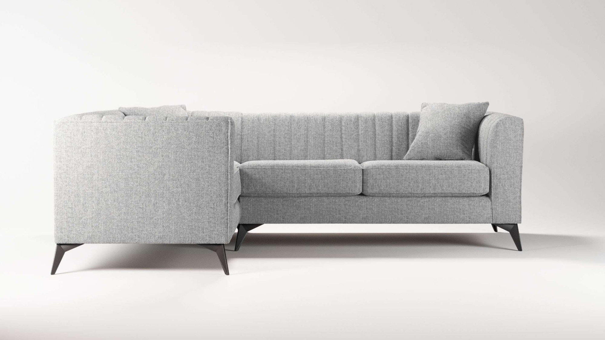 Places of Style Ecksofa »MATTHEW L-Form ideal für kleine Räume, Maße B/T/H: günstig online kaufen