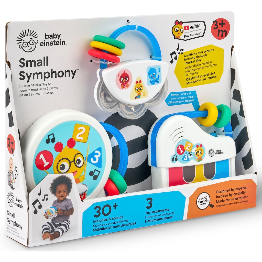 Baby Einstein Spielzeug-Musikinstrument »Set Small Symphony«, (Set, 3 tlg., bestehend aus Tiny Tambourine™, Tiny Tempo™ u. Petit Piano™)