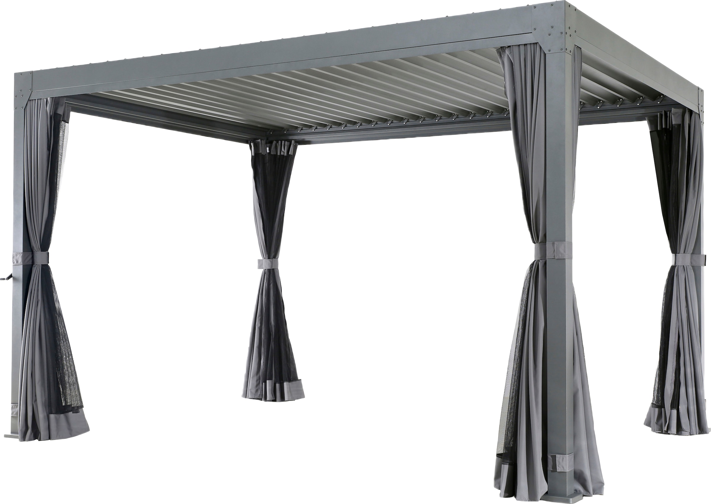 KONIFERA Pavillon »Palma«, Pergola, mit Lamellendach, Sockelmaß: 300x300 cm oder 400x300 cm