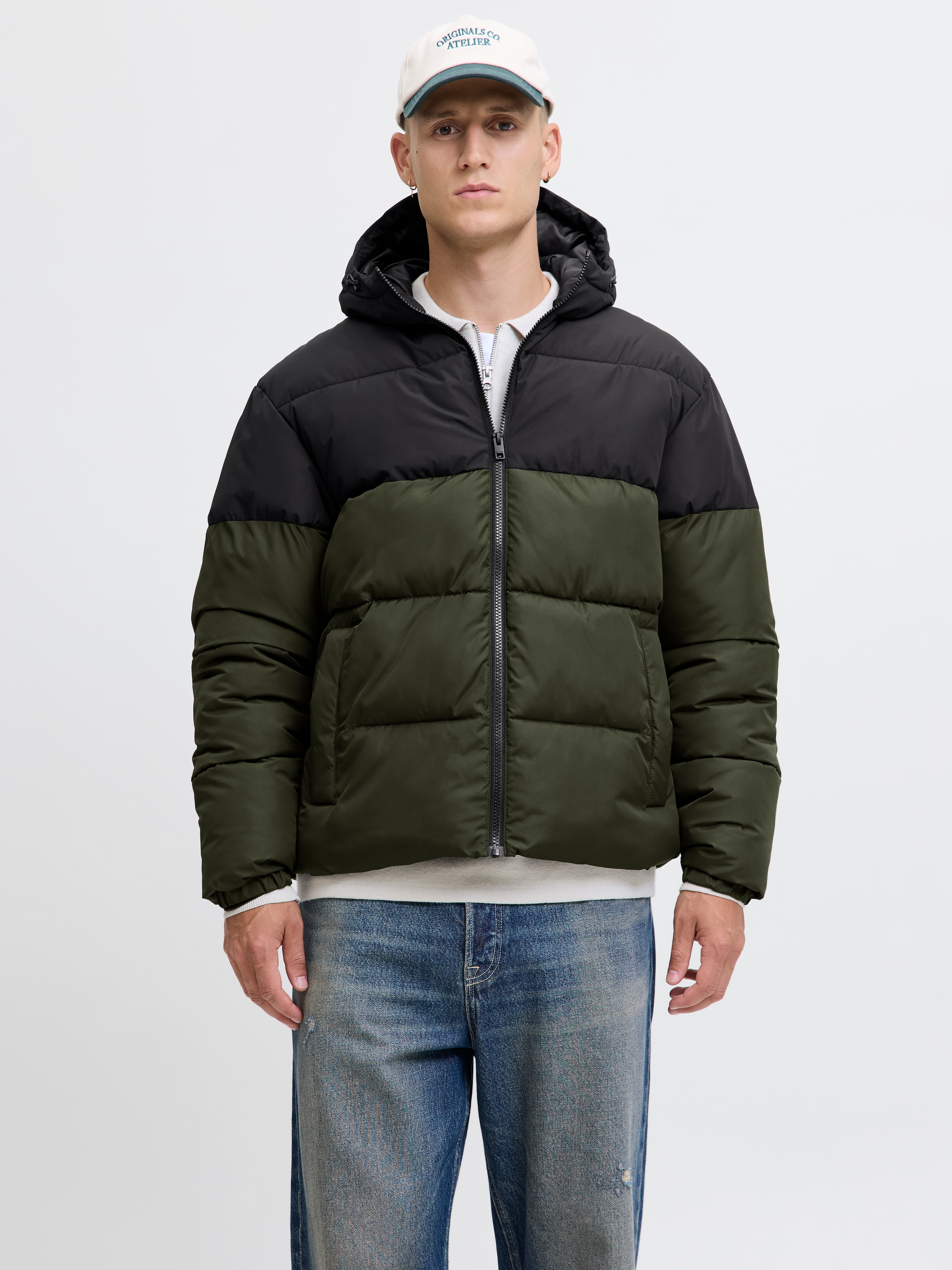 Jack & Jones Steppjacke »JJMAZE PUFFER HOOD« mit Kapuze
