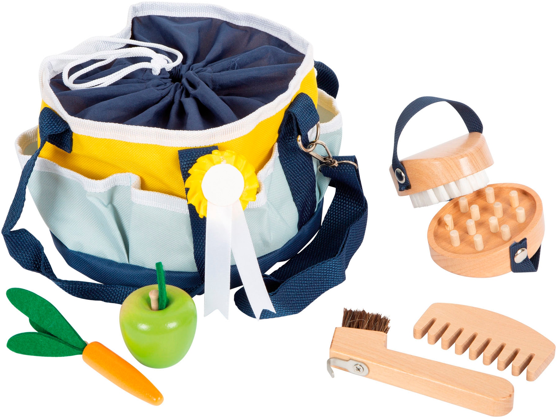 Small Foot Stehtier »Spielzeug Pferdepflege-Set mit Tasche«, für alle Pferde