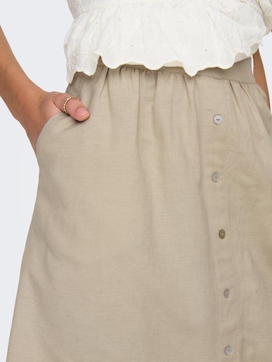 3. Bild von ONLY Minirock »ONLKERRY MW SHORT BUT LINEN BL SKIRT PNT«