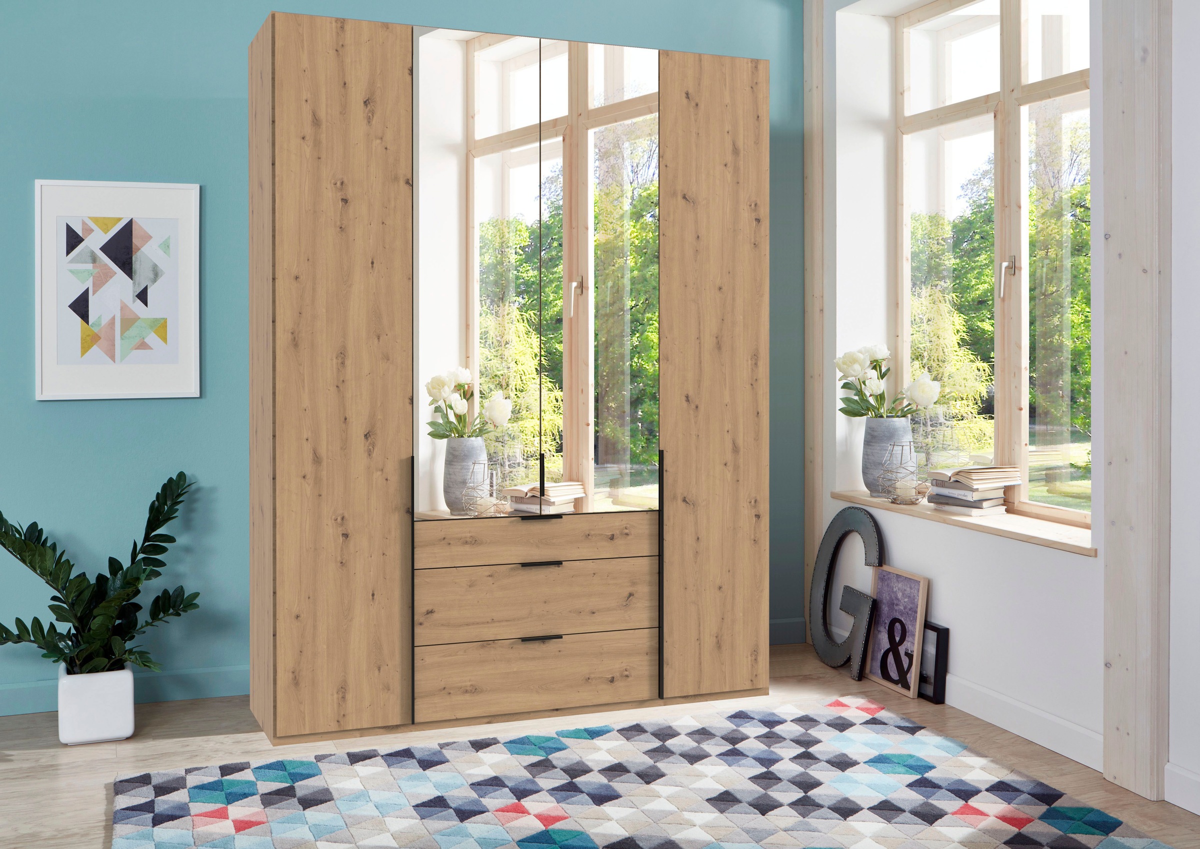 Wimex Drehtürenschrank »Mugano, 135 oder 180cm breit, 208 oder 236cm hoch, günstig online kaufen
