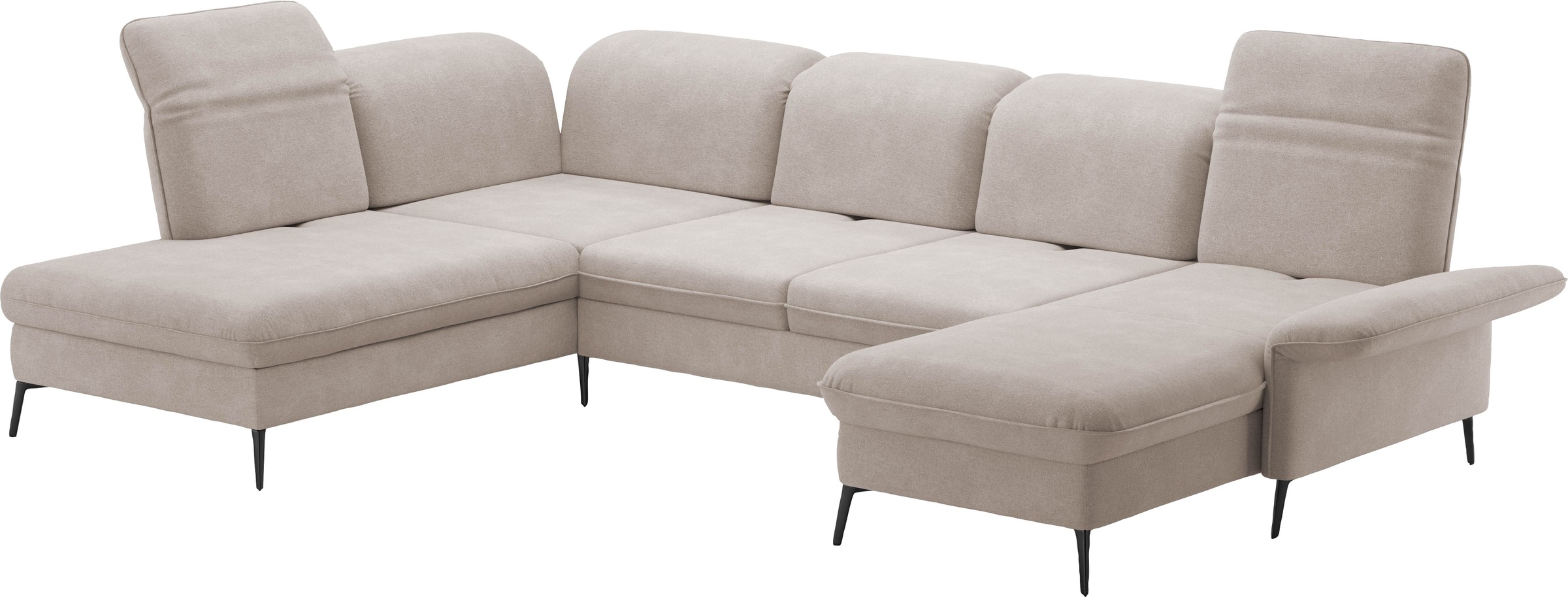 sit&more Wohnlandschaft »Emely«, mit Sitztiefenverstellung optional mit Bettfunktion und Bettkasten