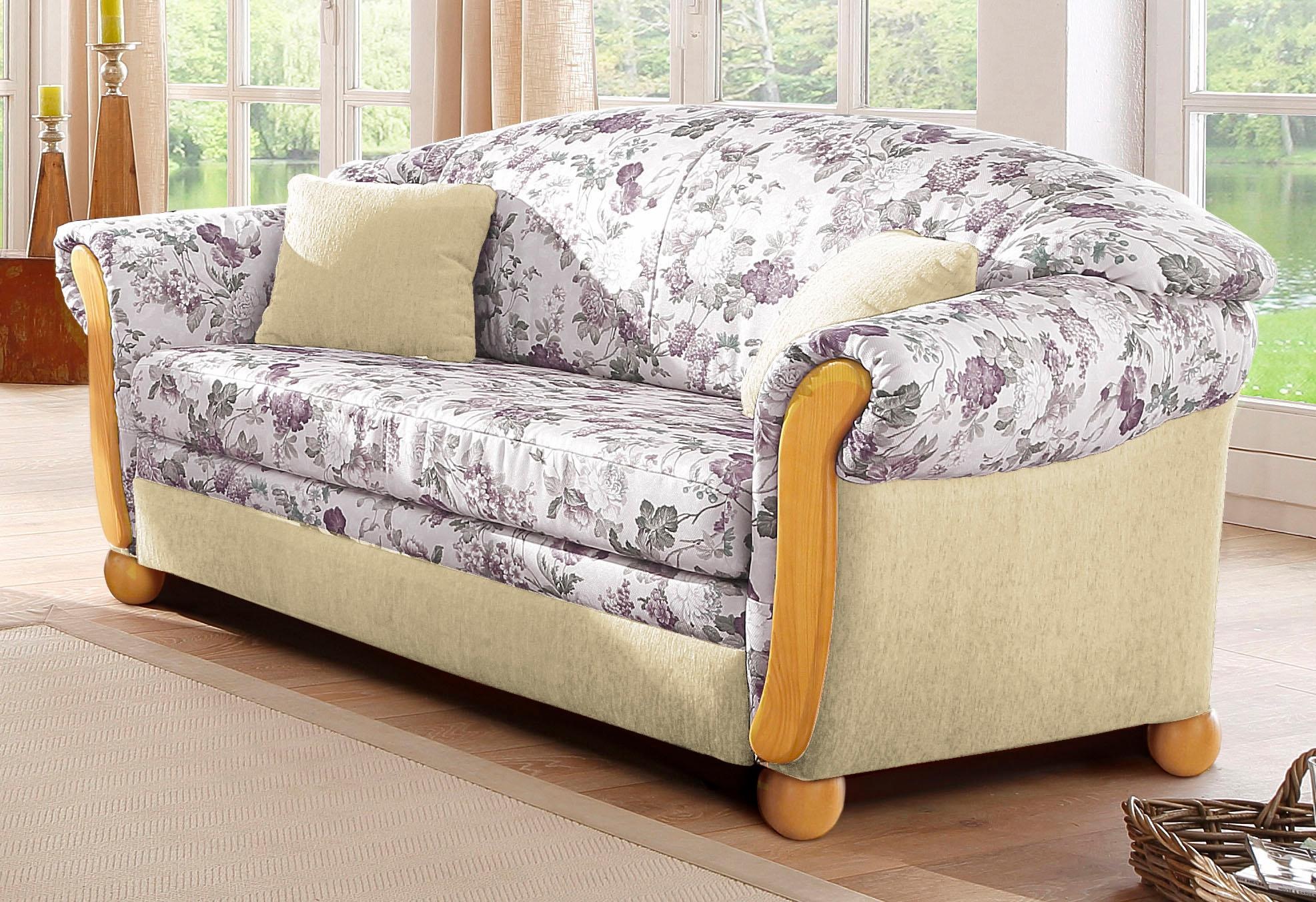 Home affaire 2-Sitzer »Milano, Schlafsofa im Landhaus-Stil, bequem, Liegefl günstig online kaufen