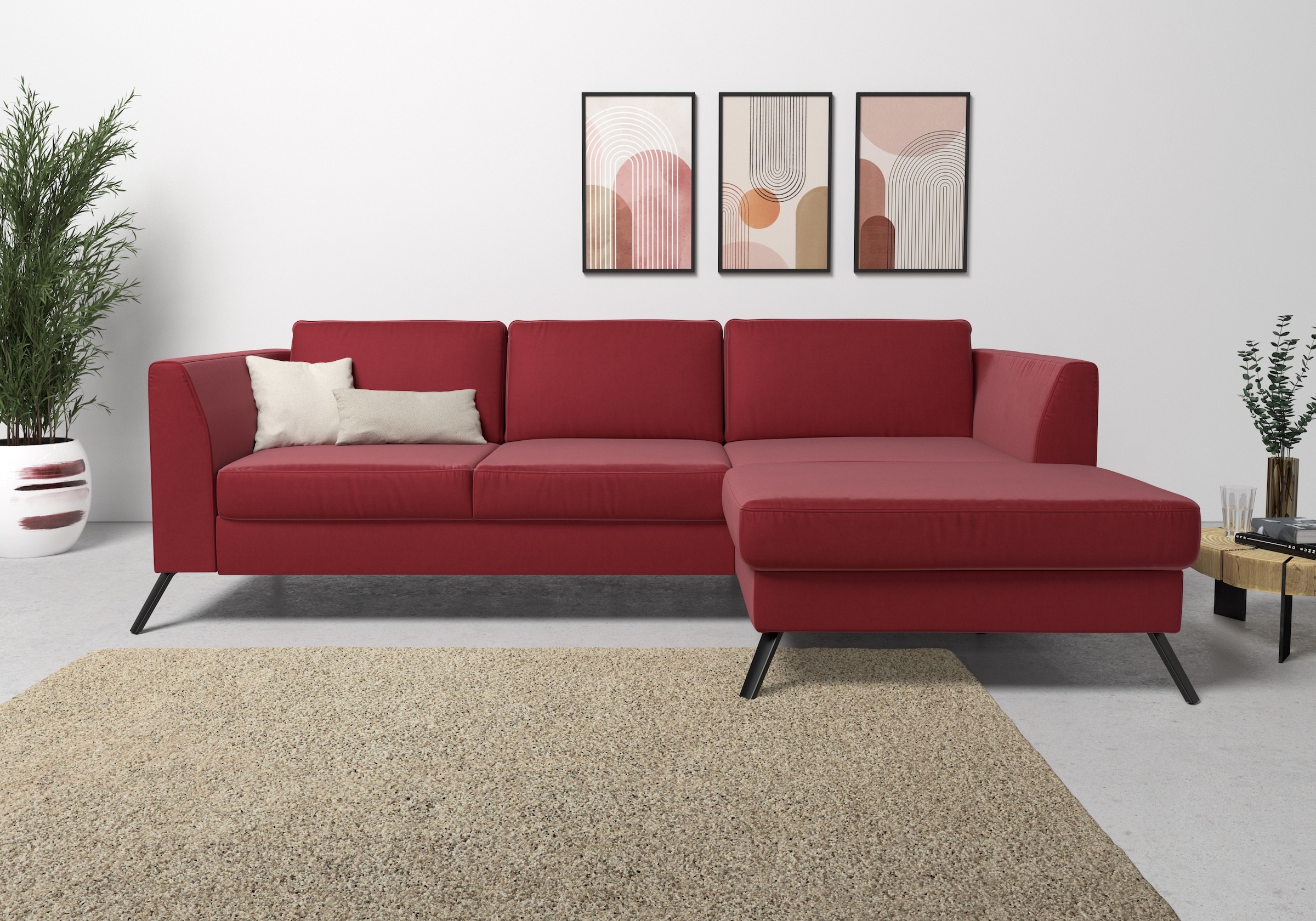sit&more Ecksofa »Olsen L-Form«, inklusive Sitztiefenverstellung, wahlweise günstig online kaufen