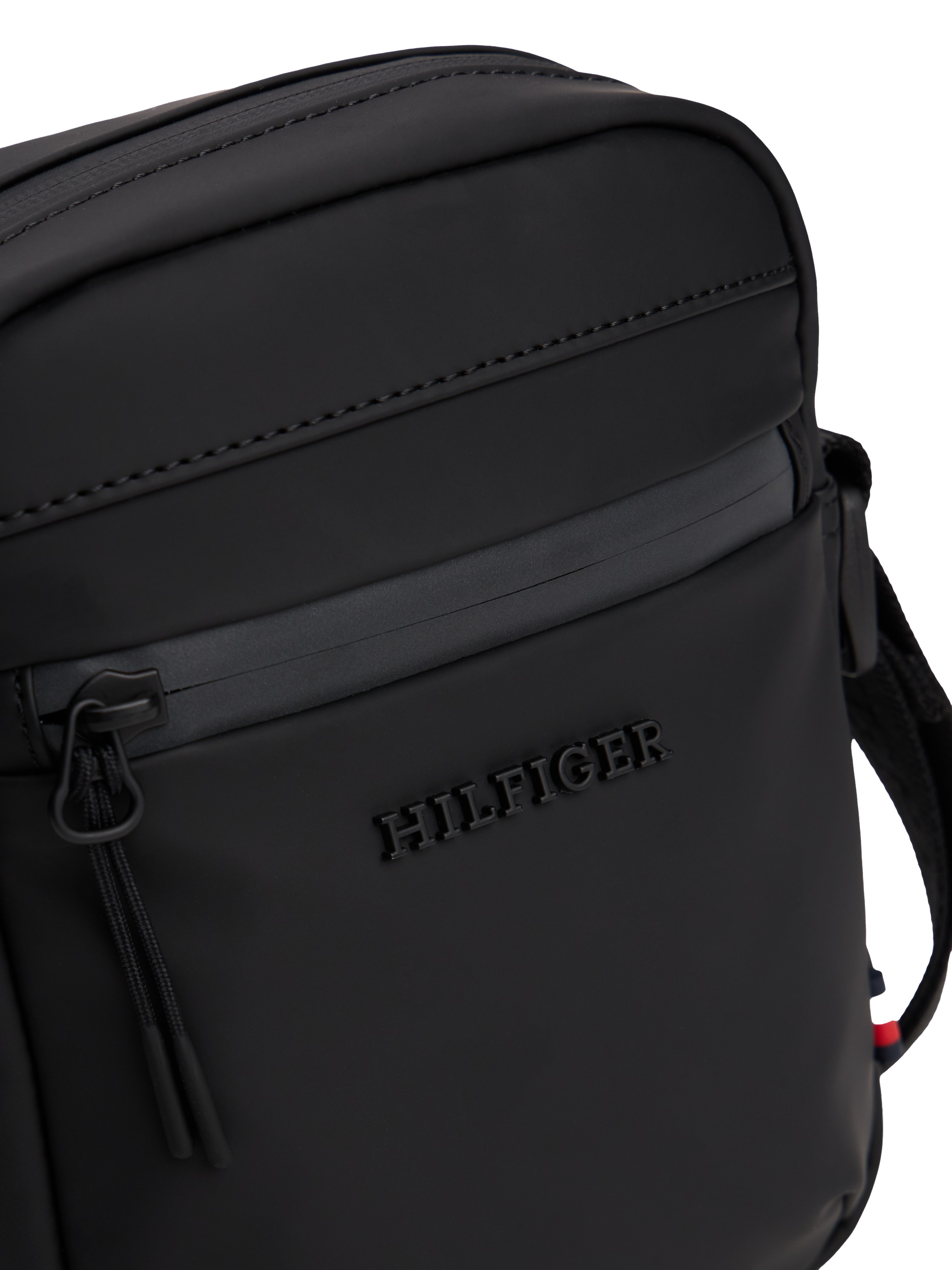 Tommy Hilfiger Umhängetasche »TH TPU MINI REPORTER«, Schultertasche, Crossbag mit Rückenfach
