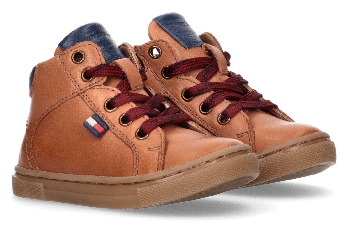 Tommy Hilfiger Sneaker, Babyschuh, Schnürboots mit weicher Lederinnenausstattung