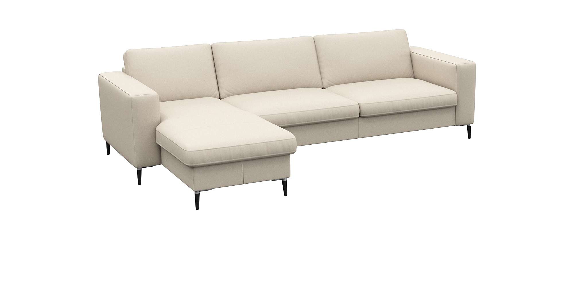 FLEXLUX Ecksofa "Fiore, superbequemer Sitzkomfort durch Kaltschaum im Sitz, günstig online kaufen