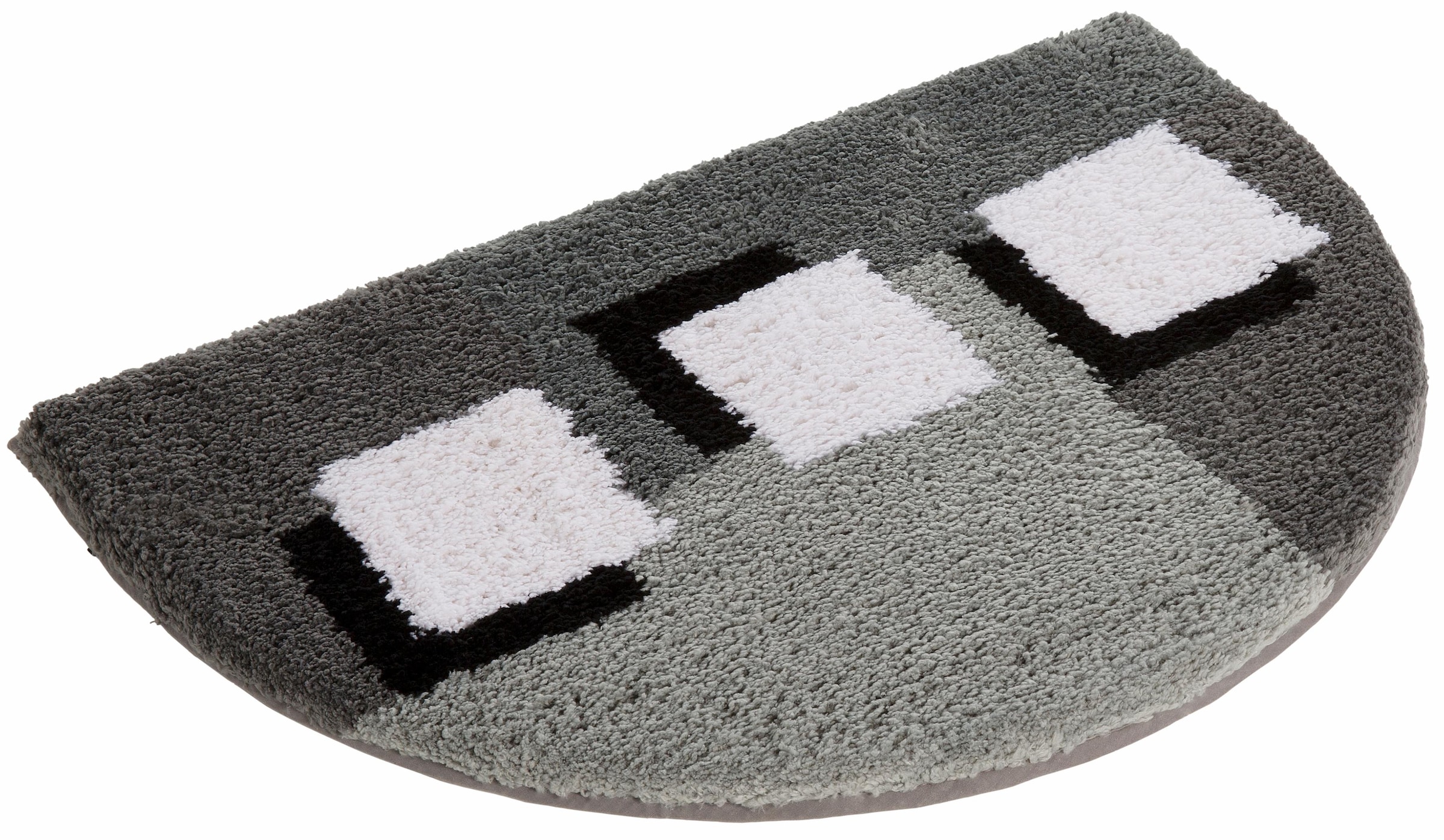 my home Badematte »Ada, Badvorleger, Badezimmer Teppich«, rutschhemmend beschichtet, schnell trocknend-strapazierfähig-fußbodenheizungsgeeignet, Badteppich, Badematten auch als 3 teiliges Set erhältlich