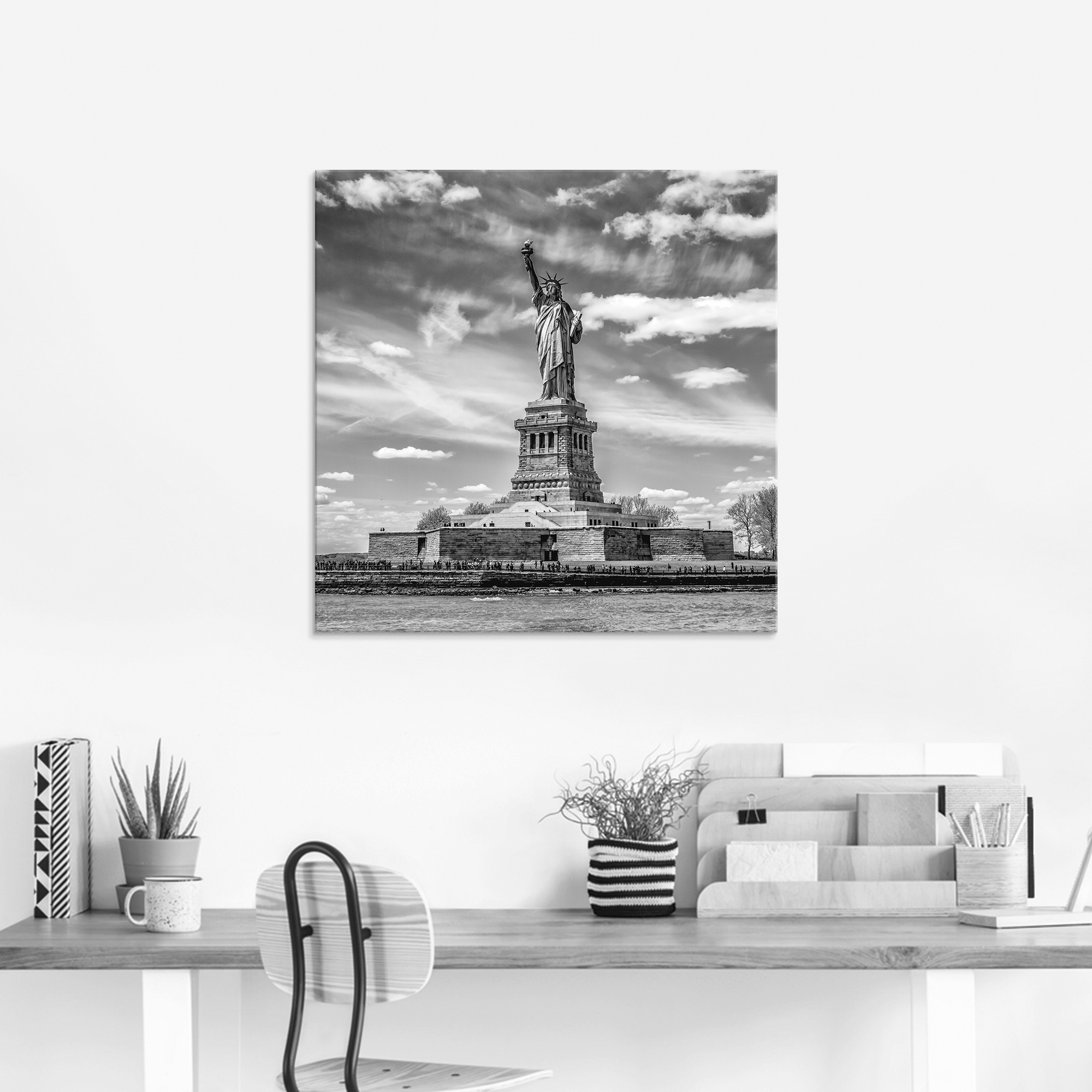 Artland Glasbild »New York City Freiheitsstatue« Amerika 1 Stk. tlg. in ver günstig online kaufen