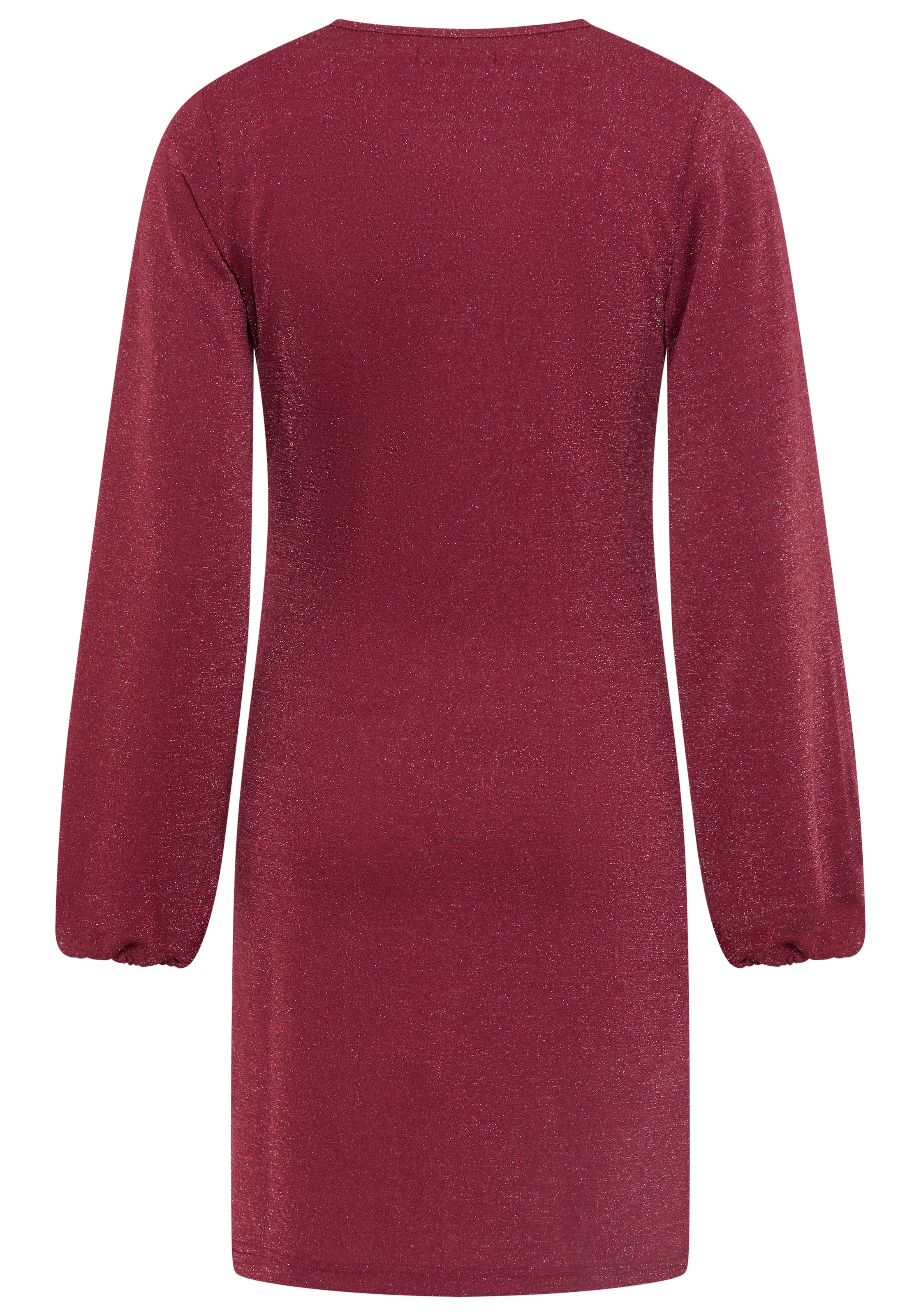 Neun Monate Umstandskleid »Glitzer Jerseykleid mit Wickel-Ausschnitt, praktisch zum Stillen« für Frühling und Herbst, für besondere Anlässe, mit Wickeloptik