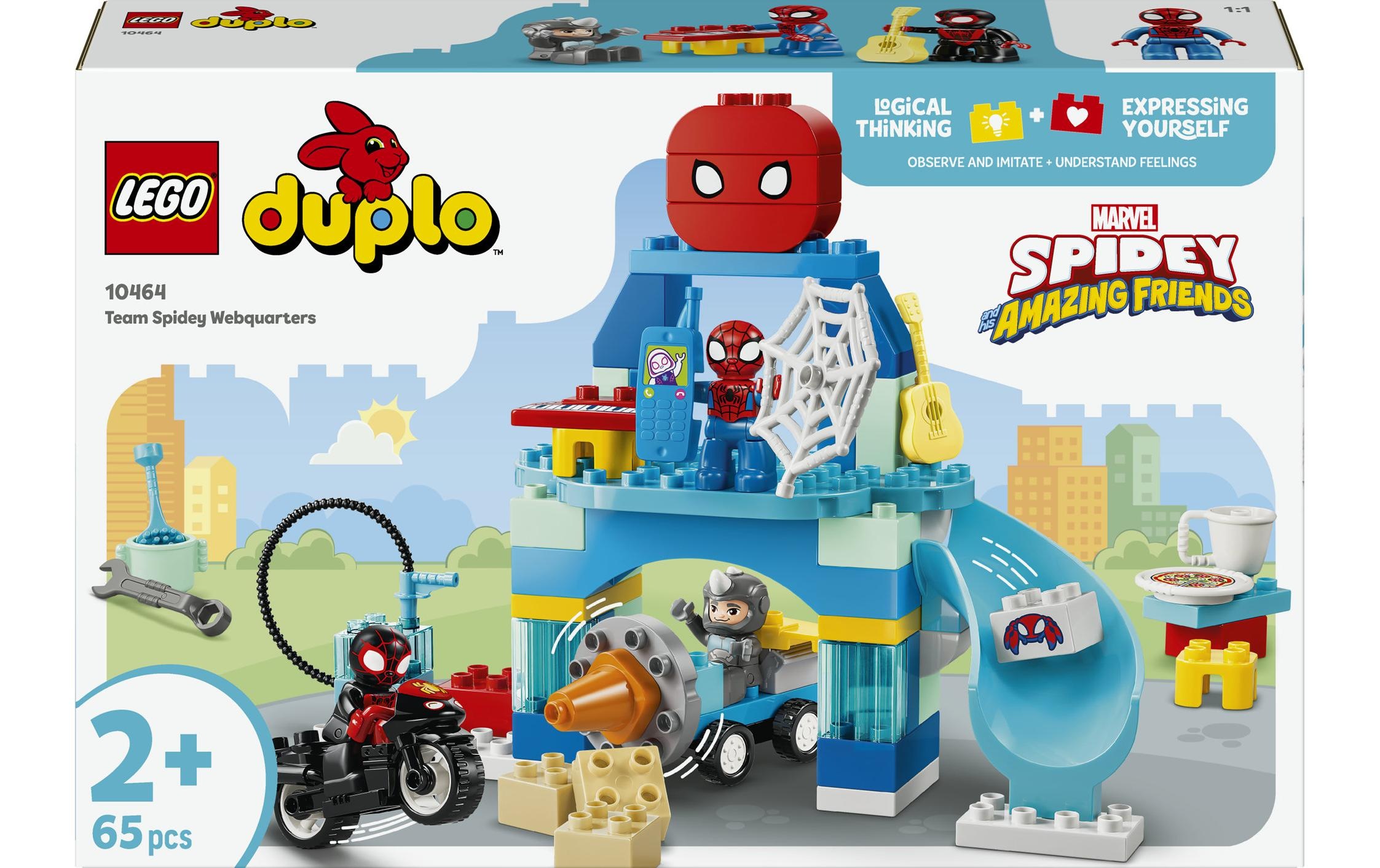 LEGO® Konstruktionsspielsteine »Team Spideys Hauptquartier (10464), LEGO DUPLO Disney« Made in Europe