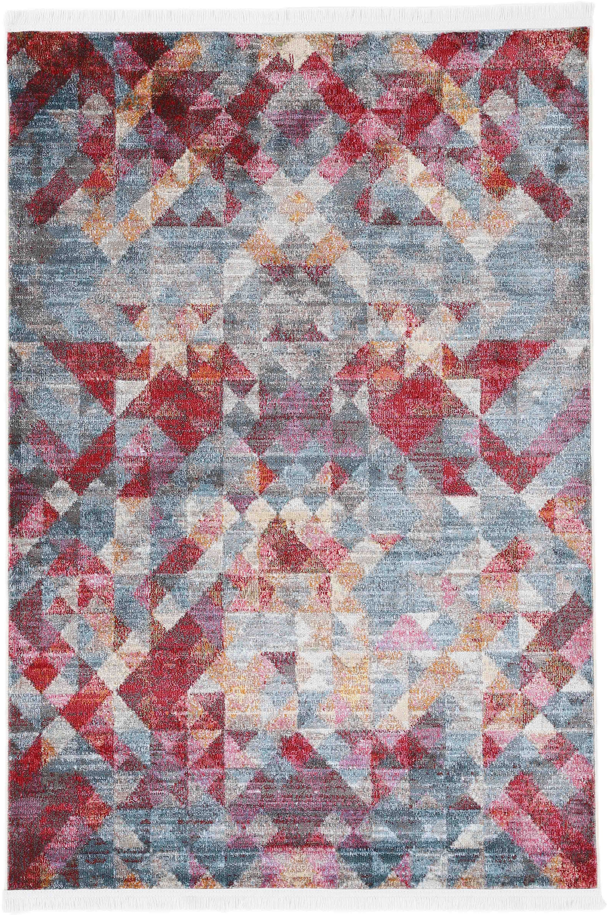 carpetfine Teppich »Lori«, rechteckig, 7 mm Höhe, Vintage Grafisch Design, günstig online kaufen