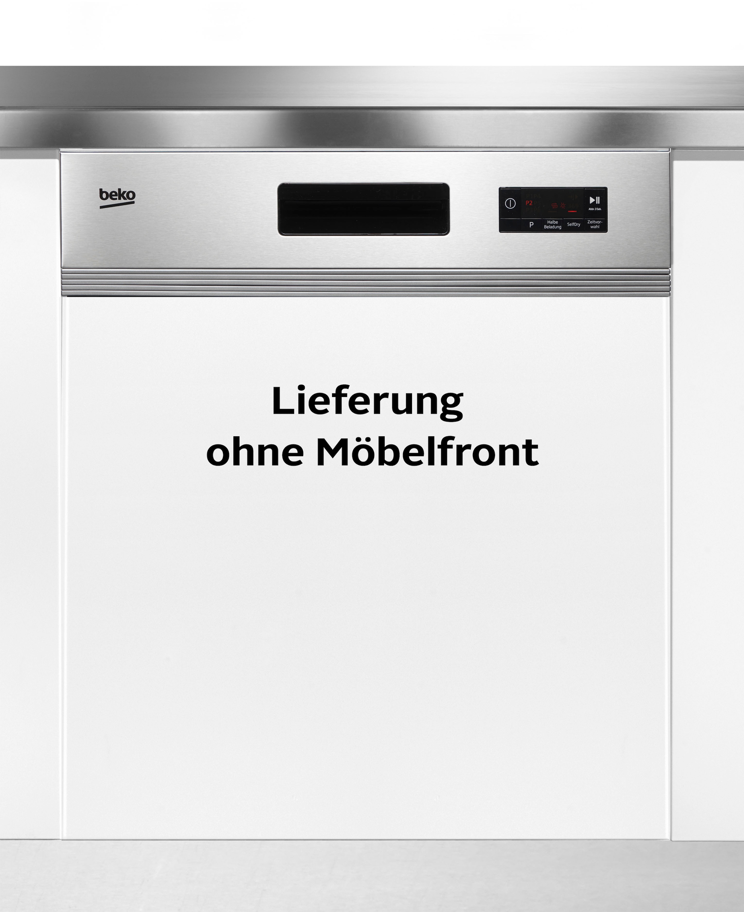 BEKO teilintegrierbarer Geschirrspüler »BDSN15O30X 7688901677«, BDSN15O30X 7688901677, 14 Maßgedecke