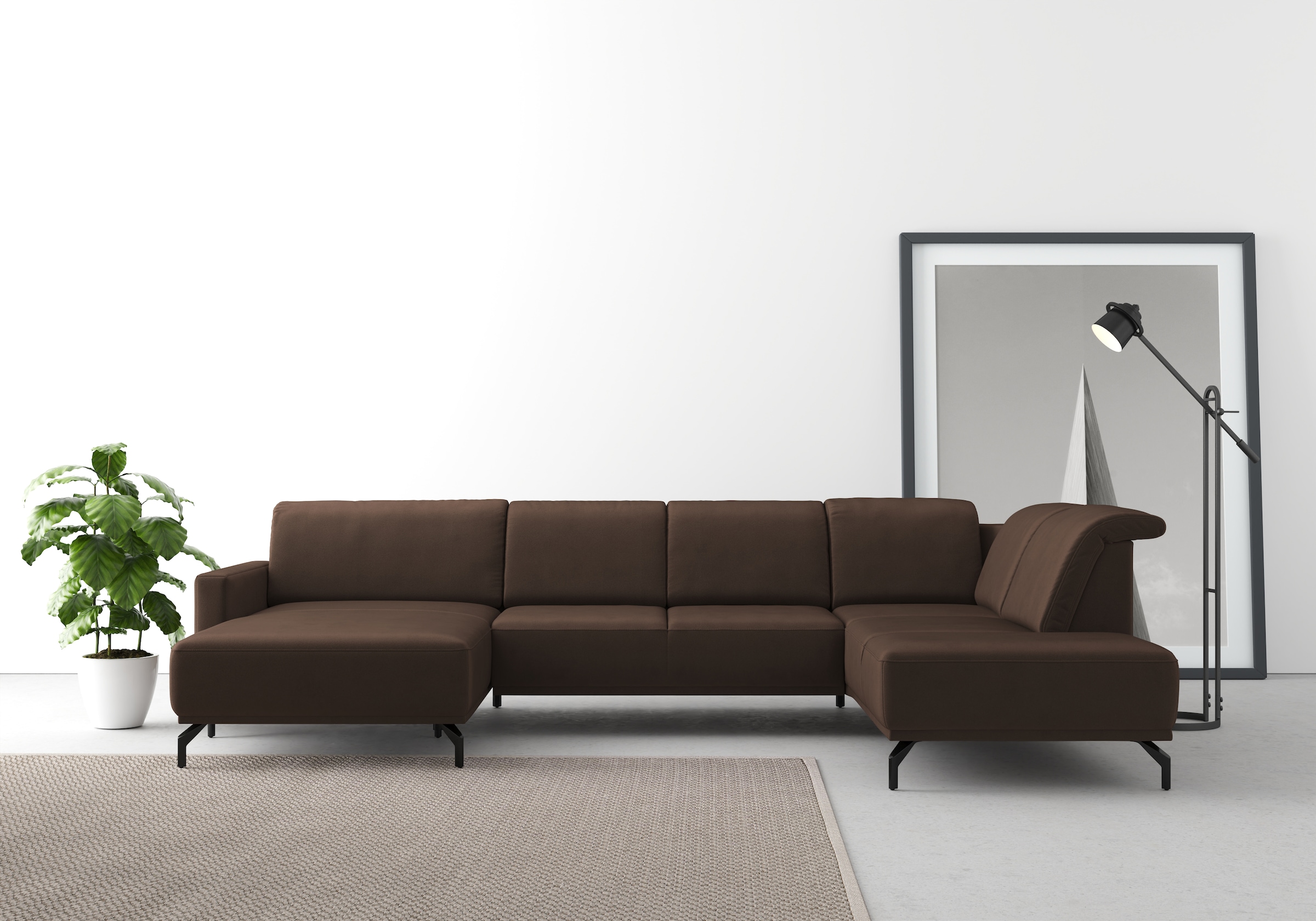 sit&more Wohnlandschaft »Bailando U-Form« wahlweise mit Kopfteilverstellung günstig online kaufen