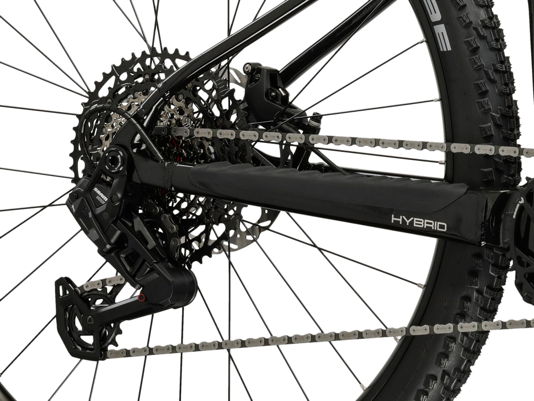 Kross »Influx Hybrid 5.0 21,3Ah / 800 Wh 29 Zoll schwarz 12 Gänge 2026« 12 Gang SRAM S1000 EAGLE AXS Schaltwerk Kettenschaltung Mittelmotor 250 W