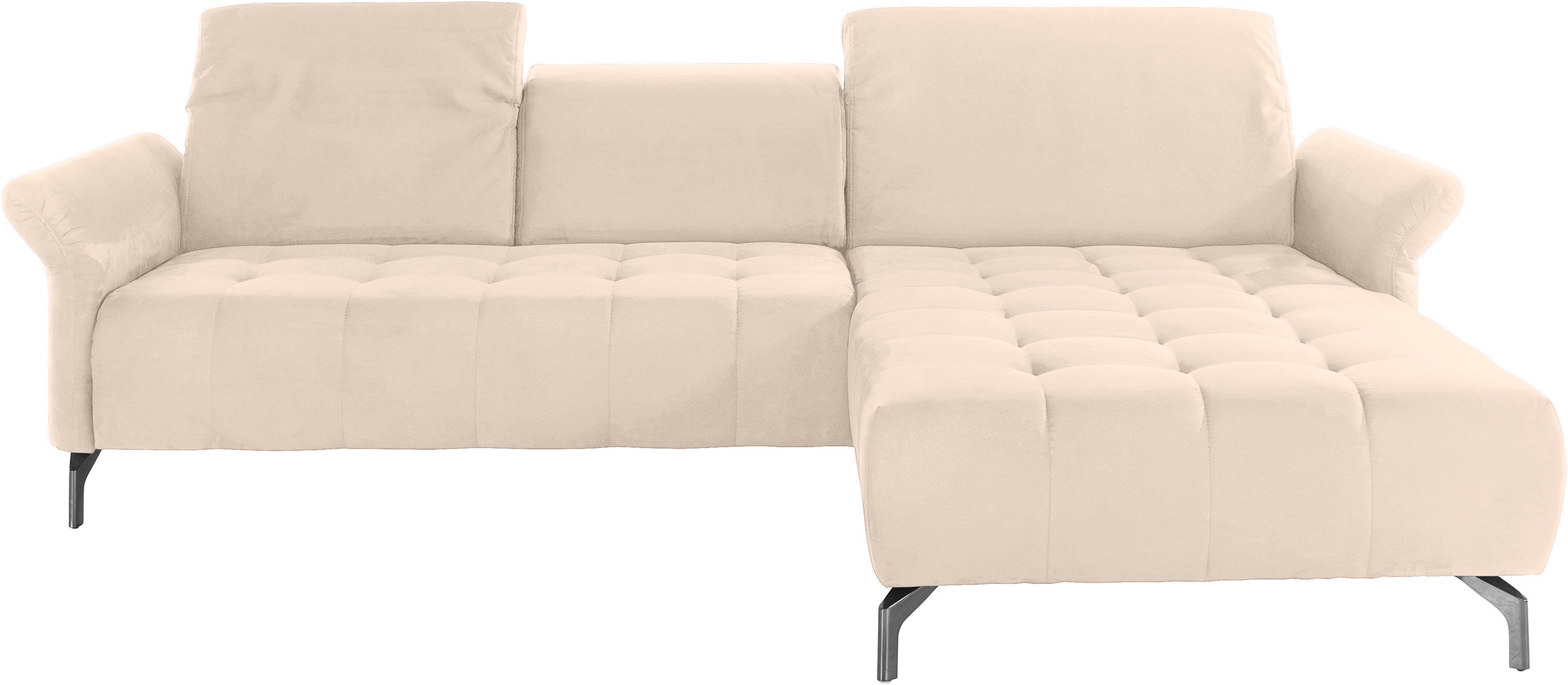 INOSIGN Ecksofa »Fresh L-Form«, Federkern, wahlweise Kopfteilverstellung und motorischer Vorziehsitz