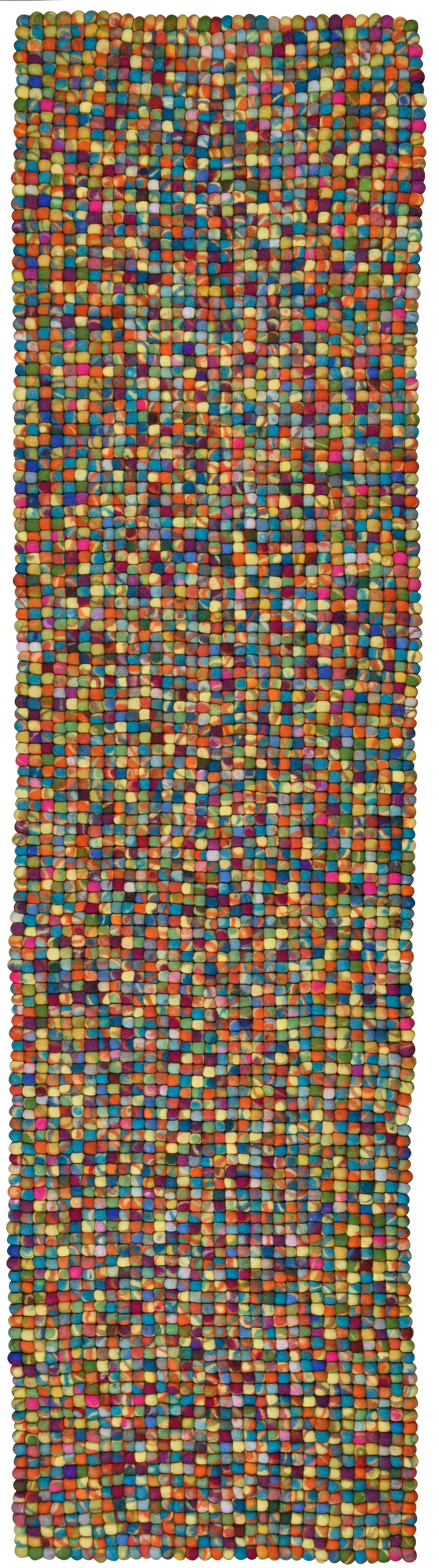 THEKO Läufer »Ballo«, rechteckig, 22 mm Höhe, Teppich-Läufer, aus Filzkugeln, reine Wolle, handgefertigt