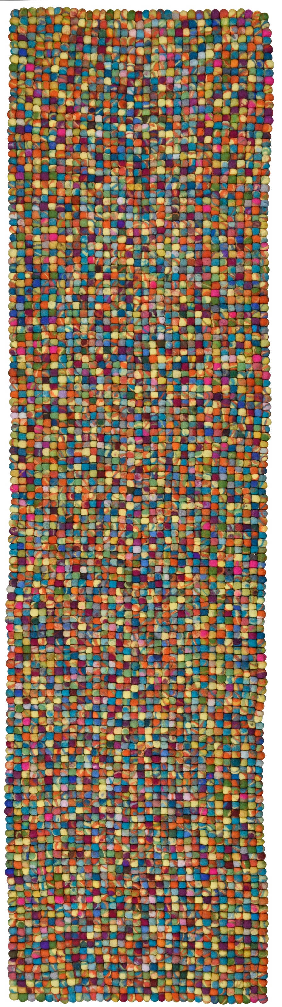 THEKO Wollteppich »Felty 2.2«, rechteckig, 22 mm Höhe, Filzkugel-Teppich, r günstig online kaufen