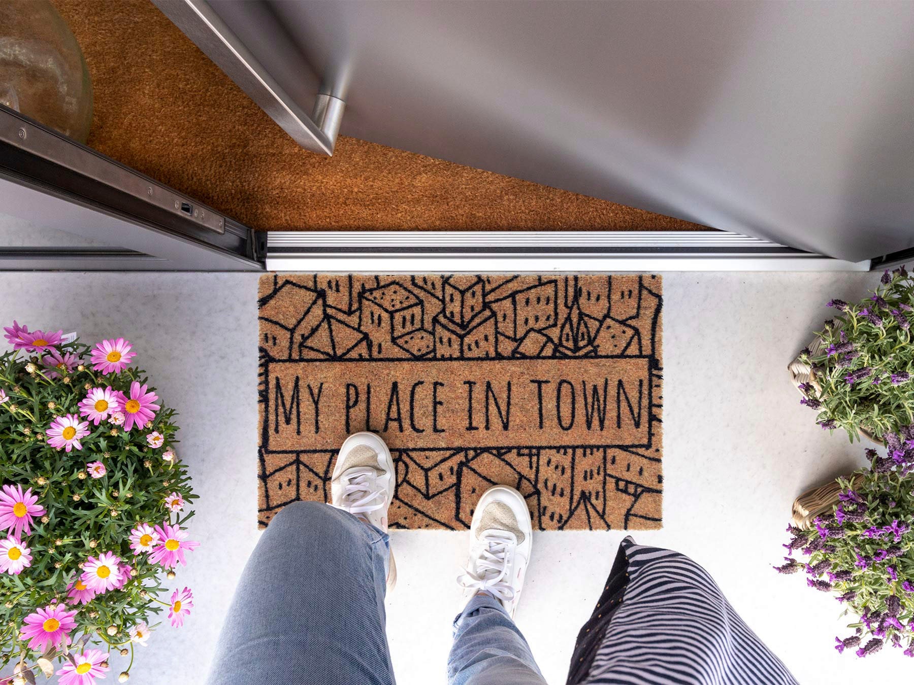 Primaflor-Ideen in Textil Fußmatte »Schmutzfangmatte COUNTRY, Place in Town günstig online kaufen