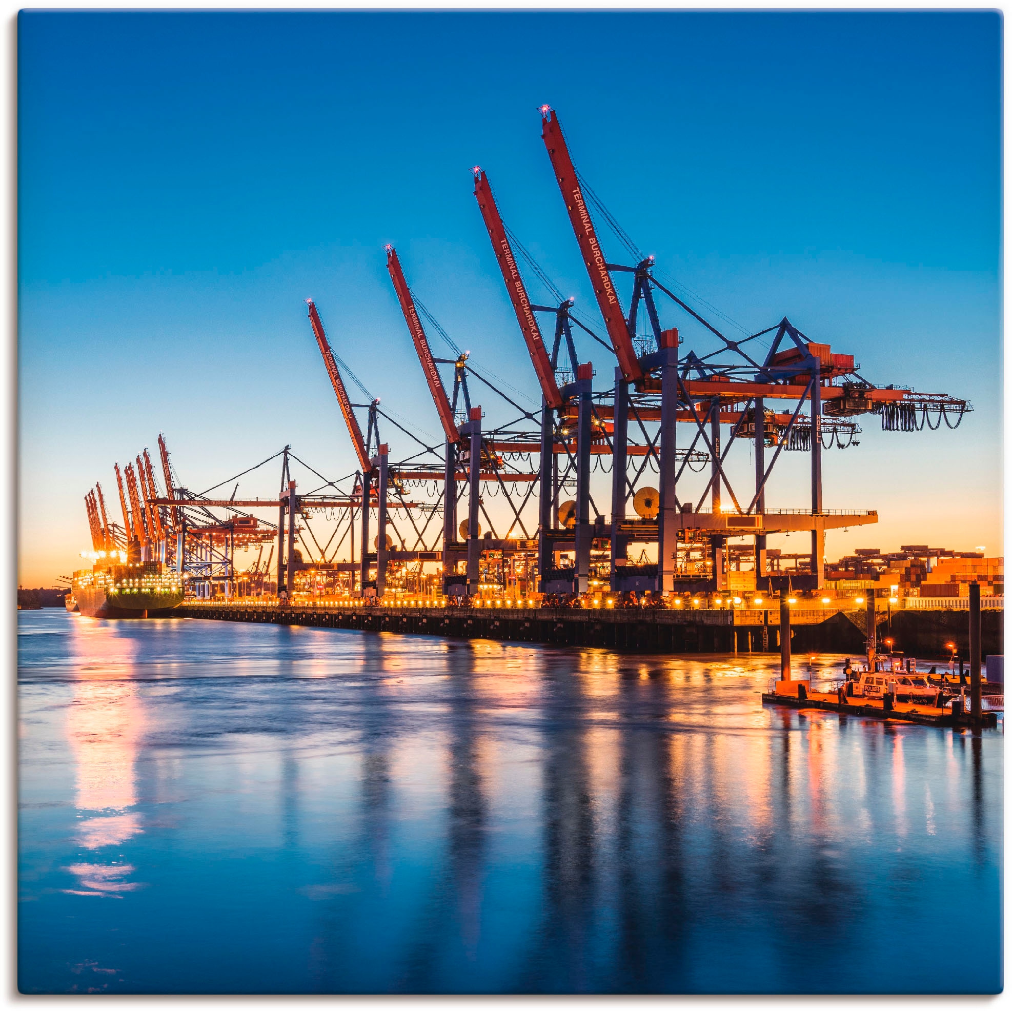 Artland Leinwandbild »Hamburg Container Terminals«, Deutschland, (1 St.), a günstig online kaufen