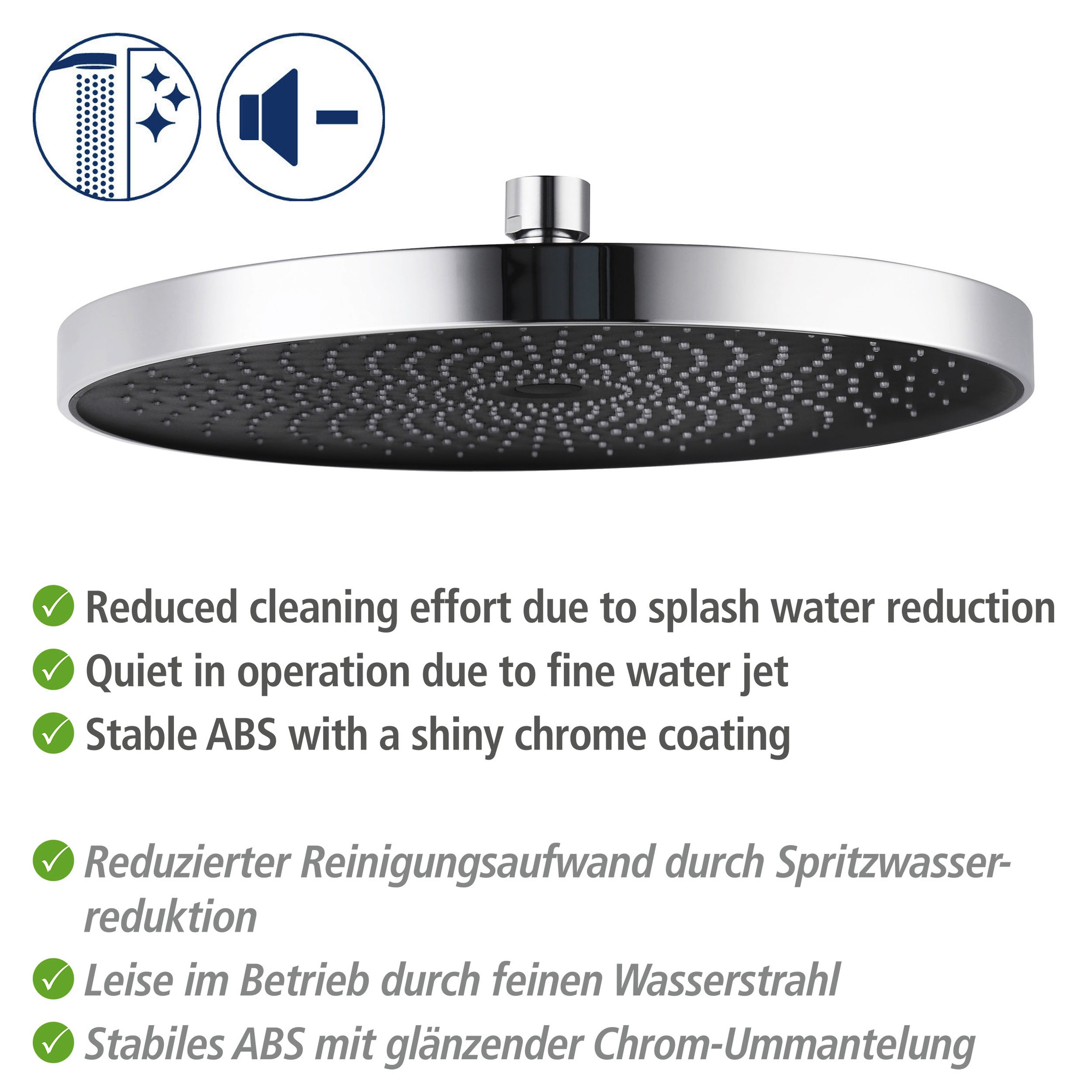 WENKO Duschsystem »Softwater«, Chrom, einfacher Anschluss an bestehende Arm günstig online kaufen