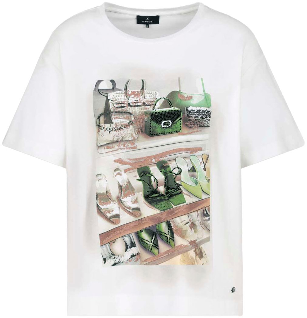 Monari T-Shirt »Shirt Schuhe + Schmuck«, mit Strasssteinen