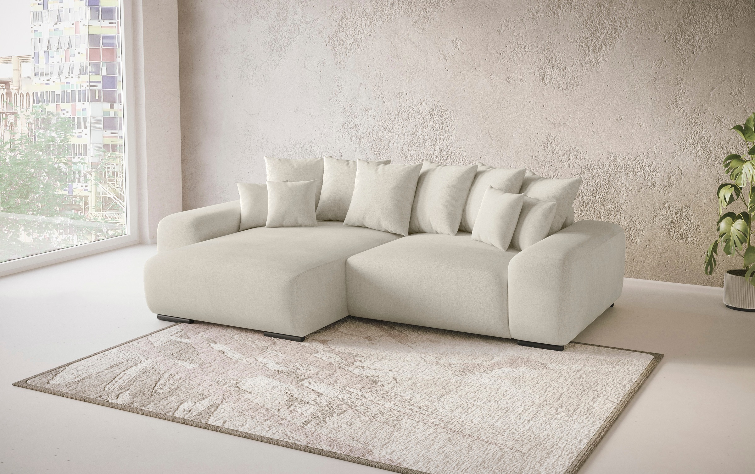 Mr. Couch Ecksofa »Sundance II, L-Form«, mit DuraSpring-Taschenfederkern bis 140 kg belastbar