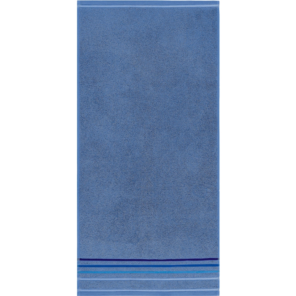 my home Handtuch Set »Niki«, Set, 7 tlg., Walkfrottee, Handtuchset mit mehrfarbiger Streifenbordüre, aus 100% Baumwolle