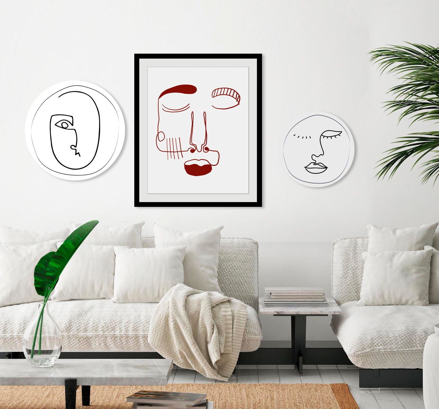 queence Bild »Sydney«, Abstrakt-Kunst-Figuren-Gesicht, (1 St.), HD Premium günstig online kaufen