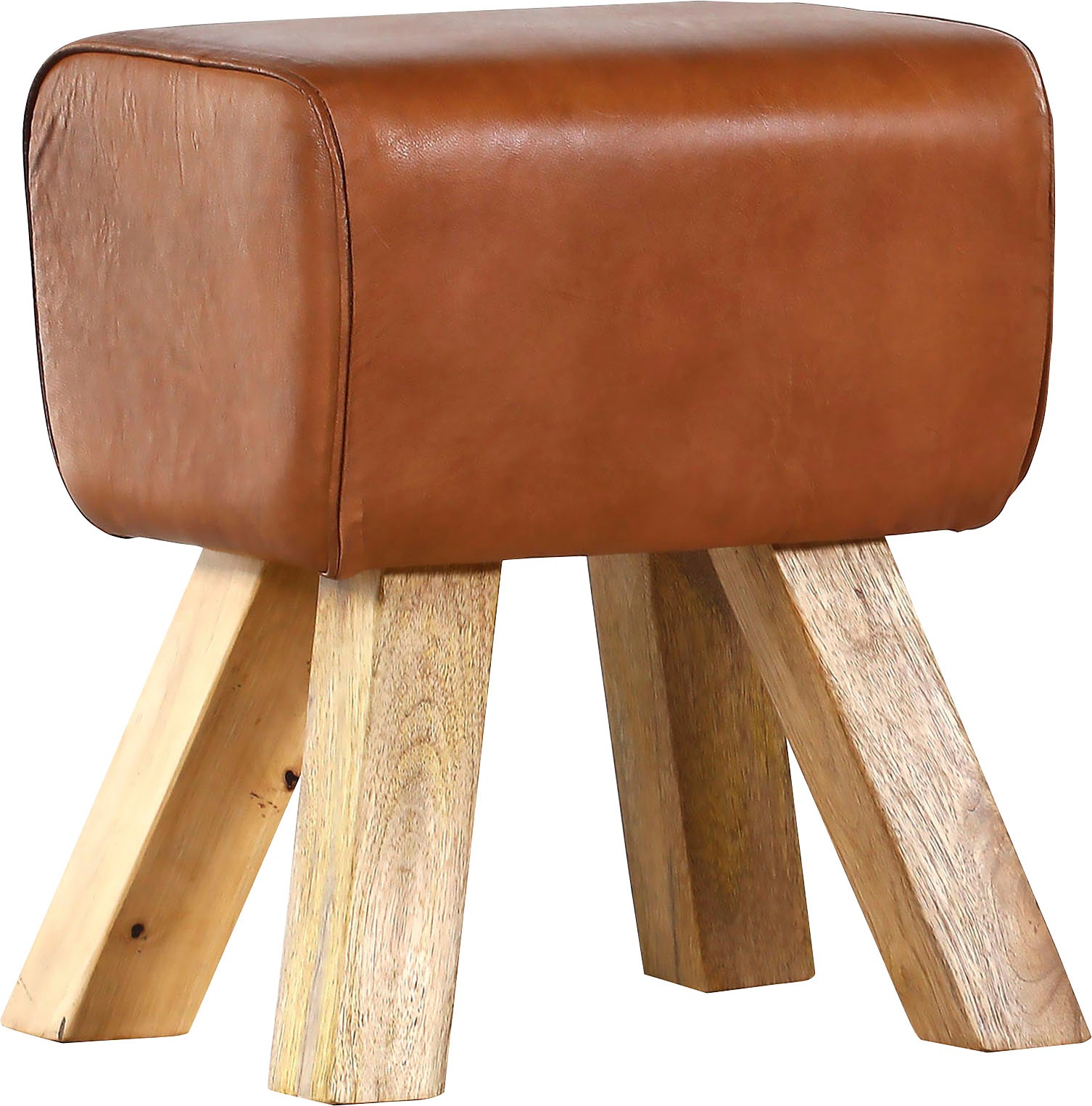 Gutmann Factory Hocker »Pipe«, Turnbock, Lederhocker