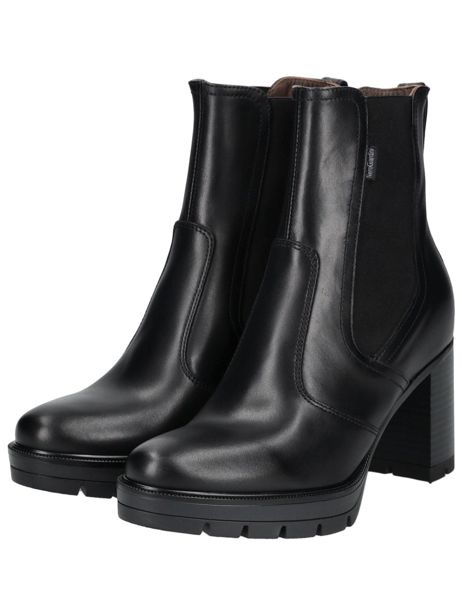 Nero Giardini High-Heel-Stiefelette »Nero Giardini Stiefelette Leder/Textil«