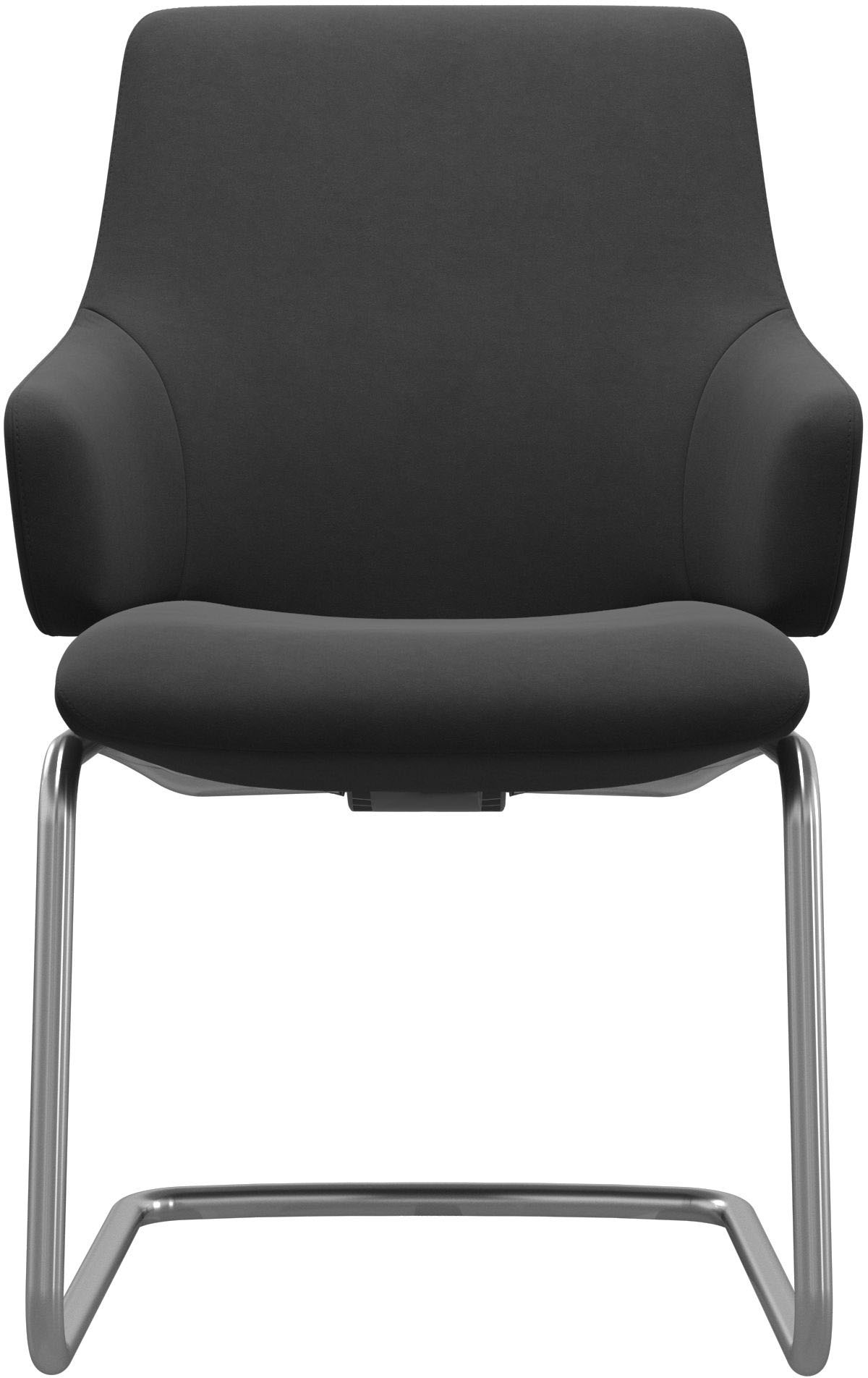 Stressless® Polsterstuhl »Laurel«, Microfaser DINAMICA, Low Back mit Armlehne, Größe L, mit Beinen aus Stahl in Chrom matt