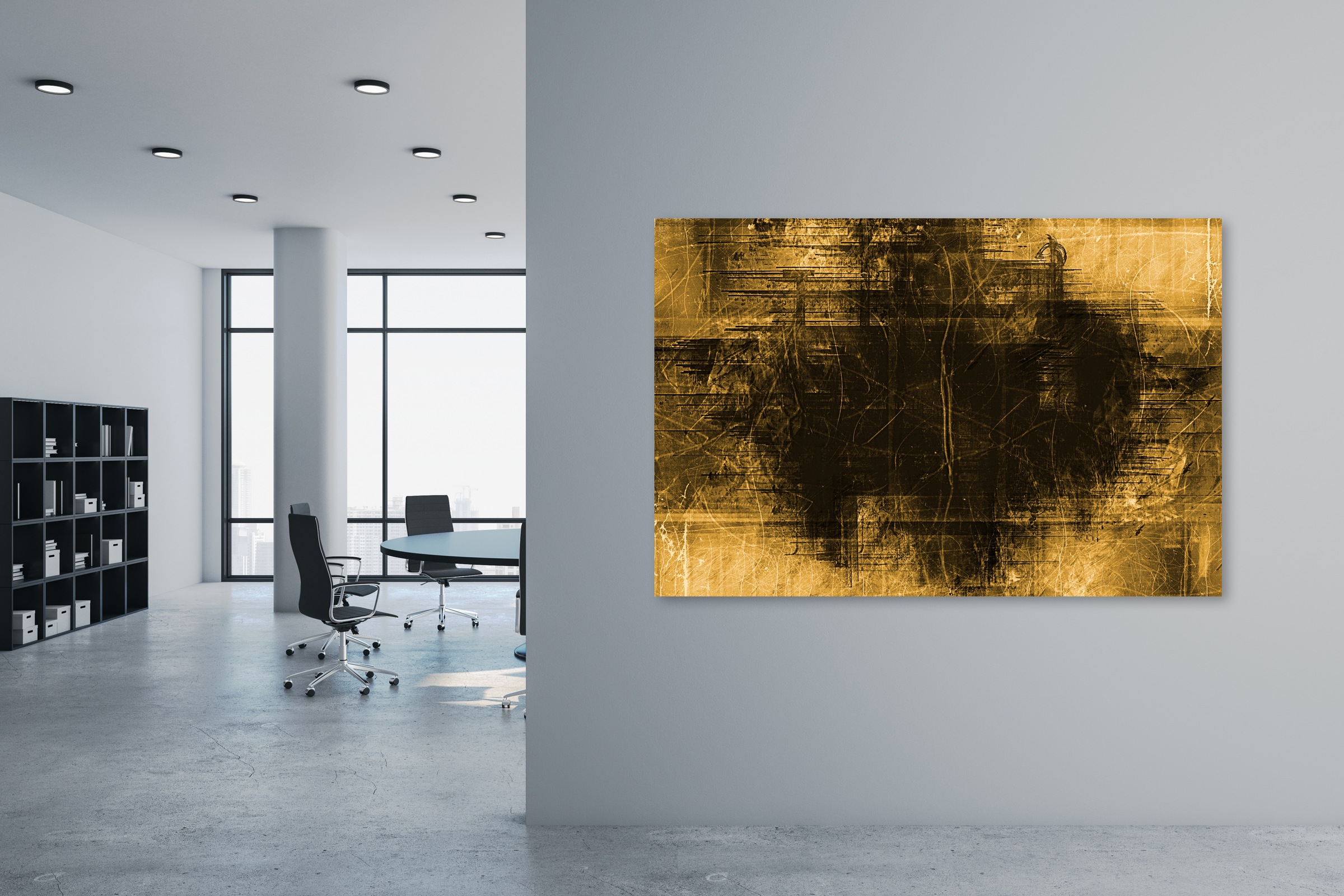 queence Leinwandbild »The Gold« Abstrakt 1 Stk. tlg. mit sehr guten Schalla günstig online kaufen