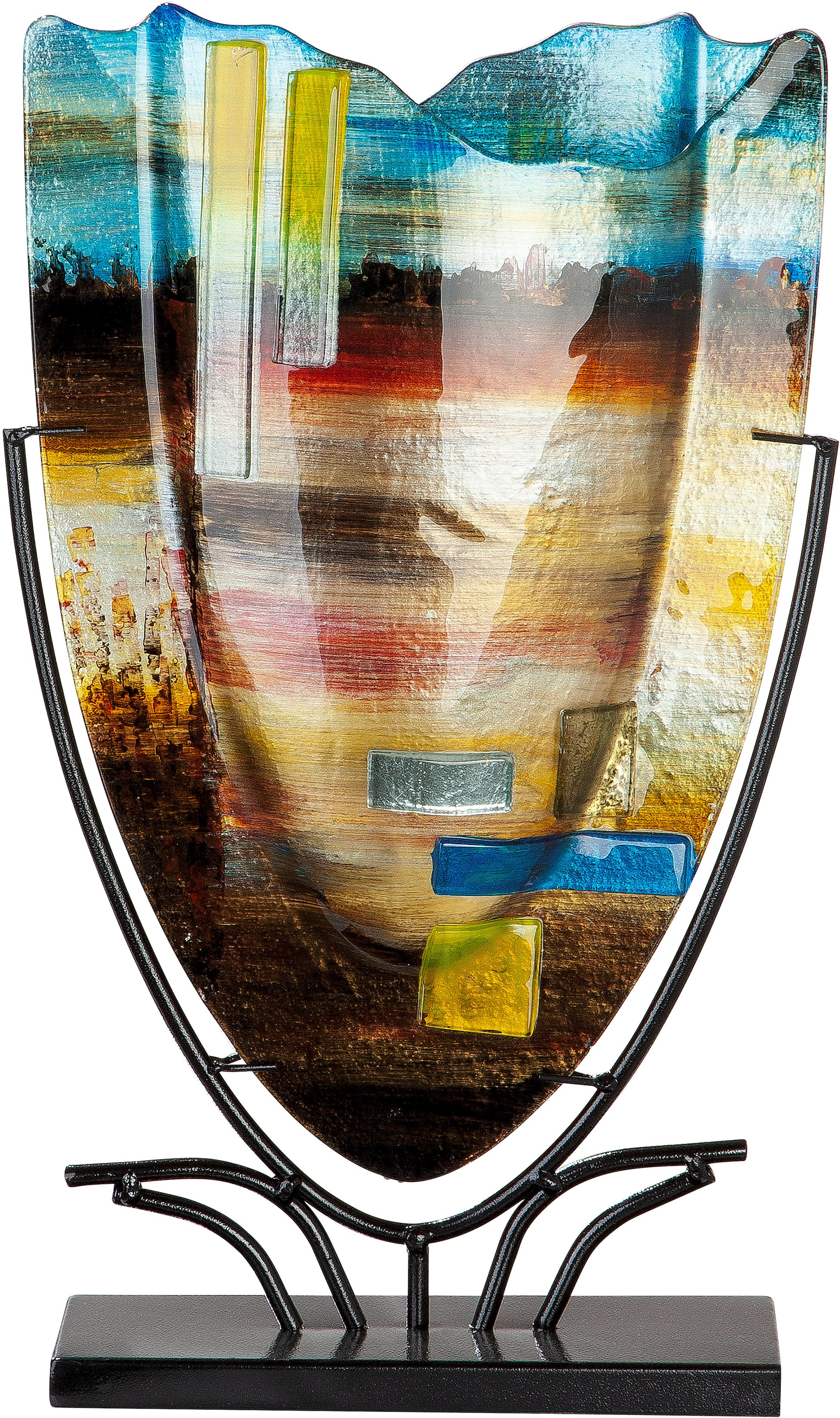 GILDE GLAS art Dekovase »Campo«, Höhe ca. (1 48 Raten auf Glas, aus cm St.), bestellen