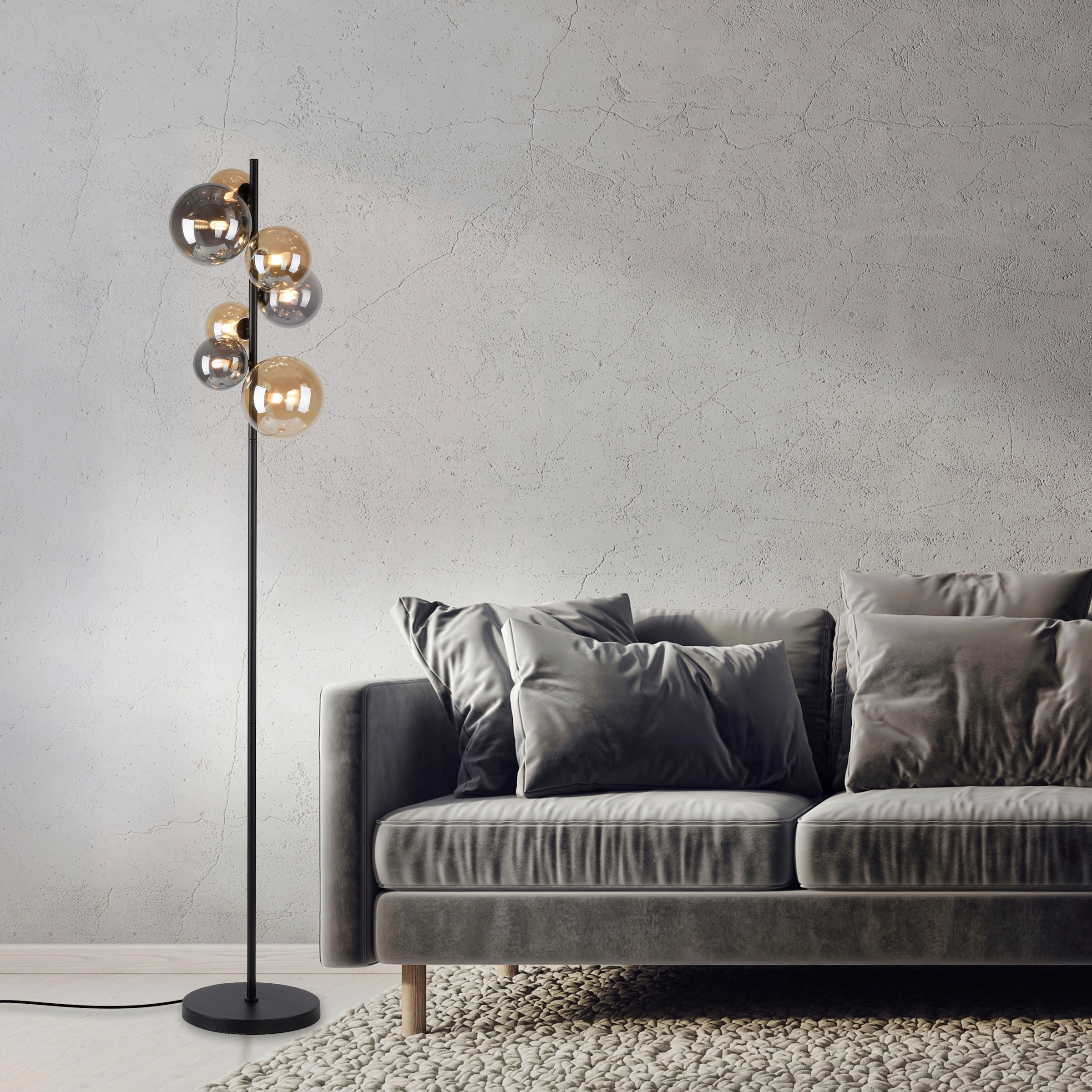 Paul Neuhaus Stehlampe »POPSICLE«, 7 flammig, Leuchtmittel G9 | LED wechselbar