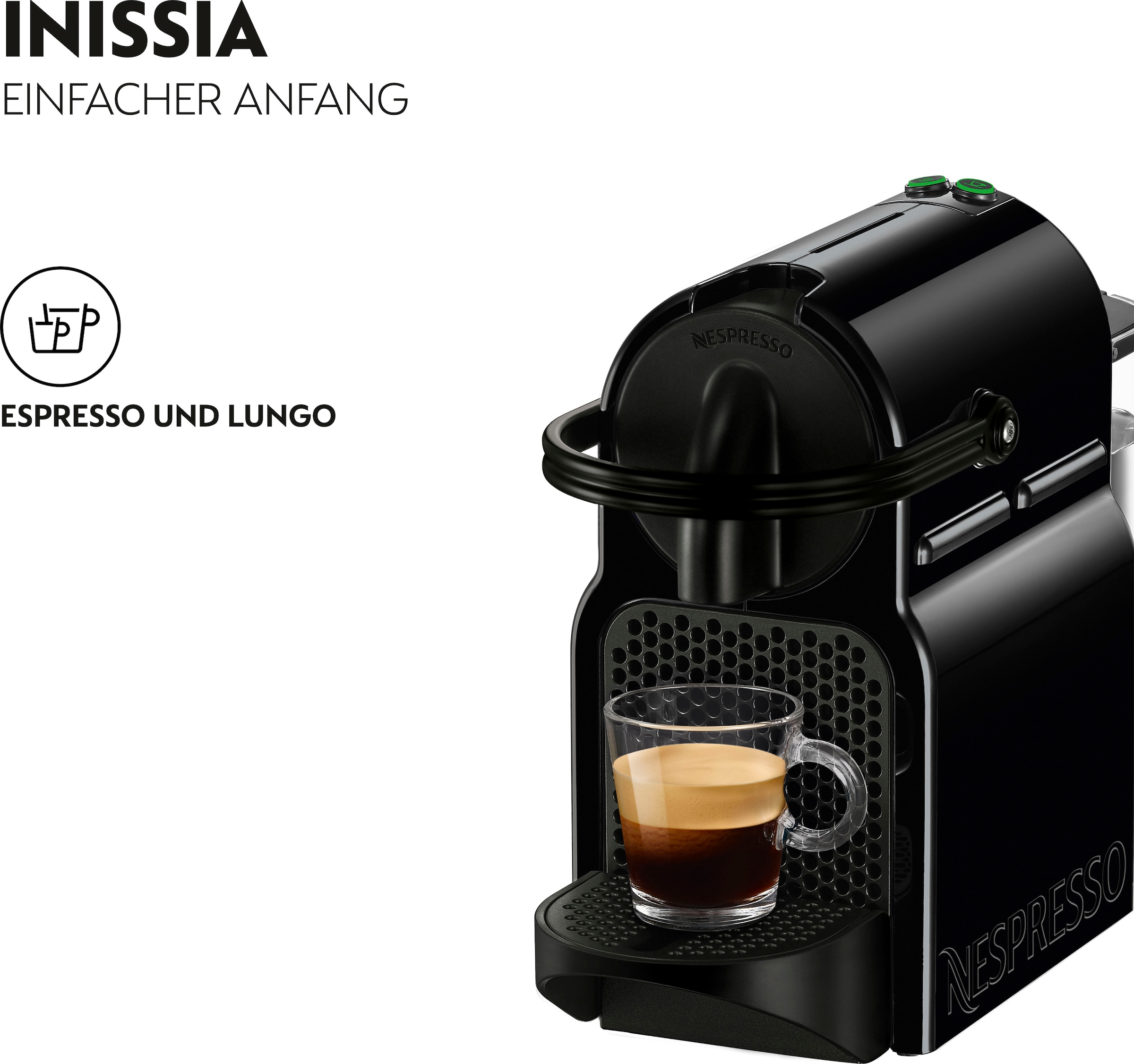 Nespresso Kapselmaschine Inissia EN 80.B jetzt %Sale im