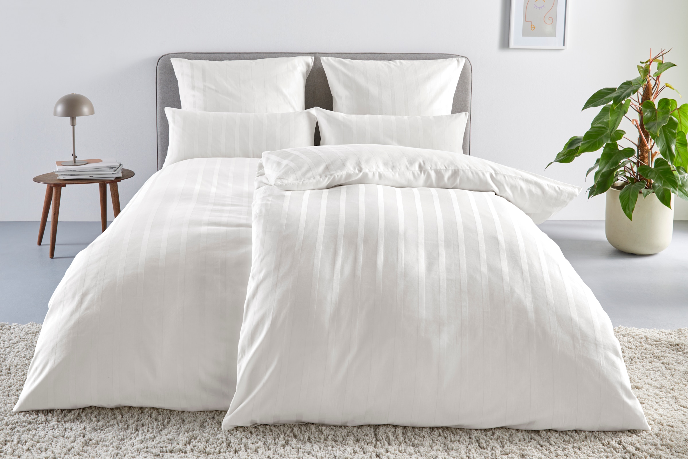 LeGer Home by Lena Gercke Bettwäsche »Leonore«, Mako-Satin Streifen aus 100 günstig online kaufen
