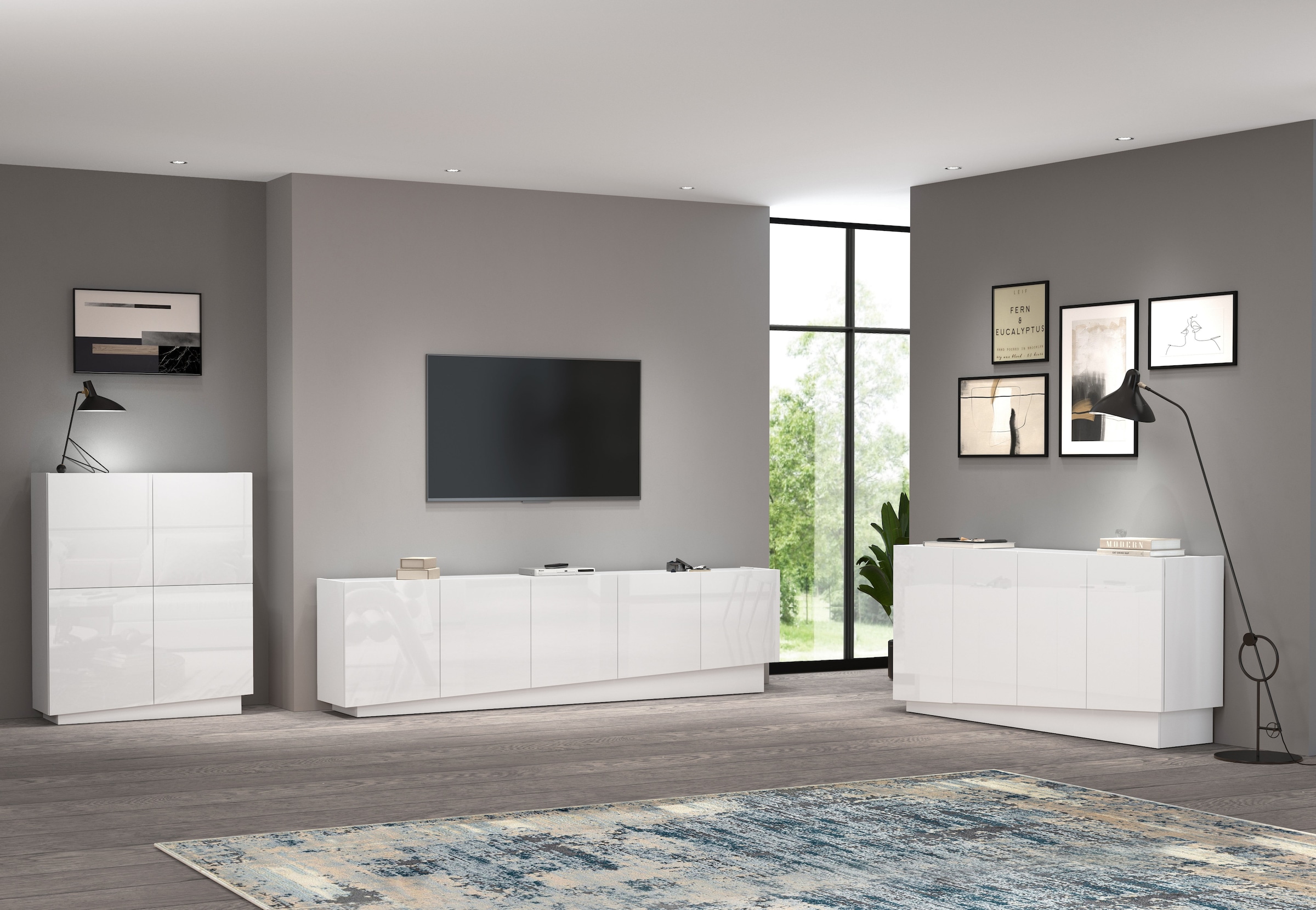 INOSIGN Sideboard »VELA, Sideboard, Breite 160 cm, Design mit schrägen Türen«, (1 St.), Made in Italy, Maße-B/T/H: 160x35x75,Sideboard, Anrichte, Kommode