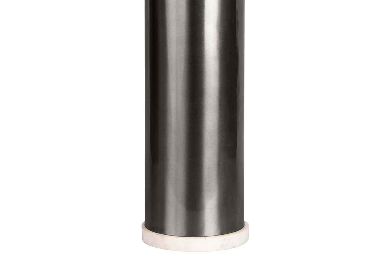 Kayoom Kerzenhalter »Bodenkerzenhalter Shyam 225«, Bodenkerzenhalter aus Metall, Marmor-Sockel, Windlicht aus Glas