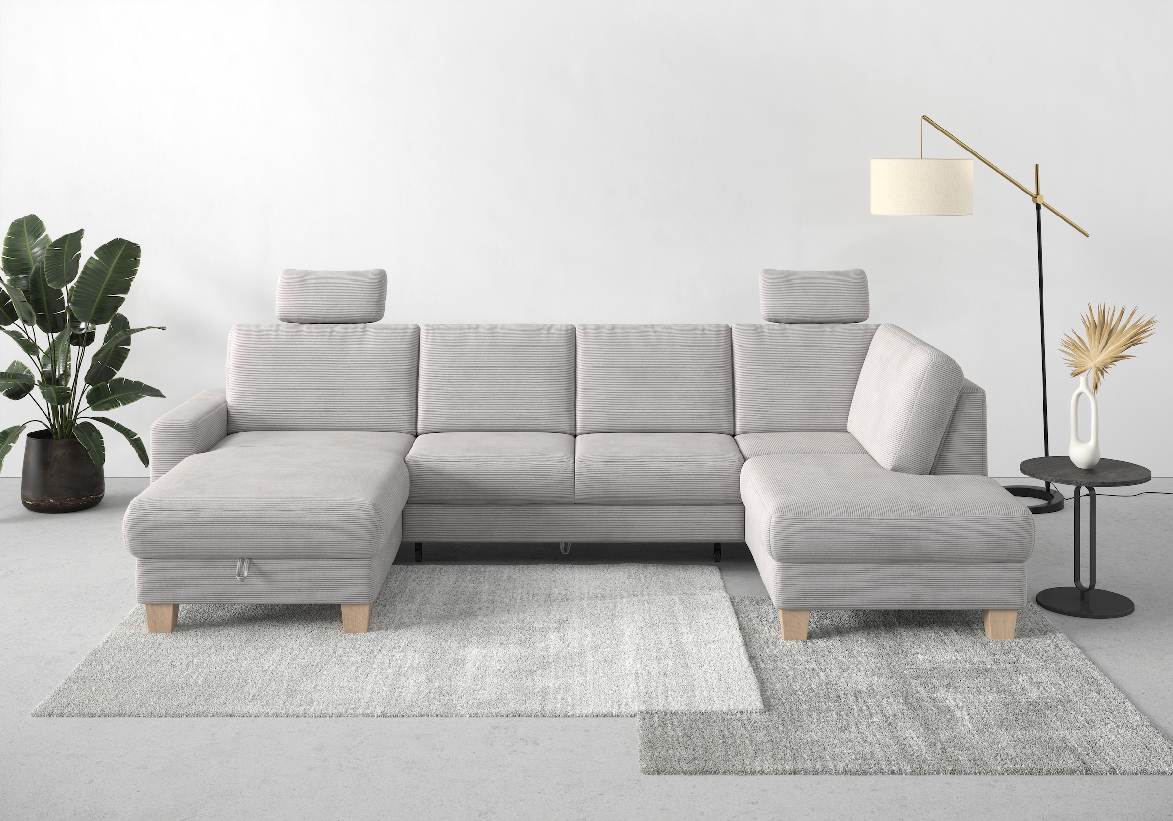 Home affaire Wohnlandschaft »Summer U-Form« mit oder ohne Bettfunktion und günstig online kaufen