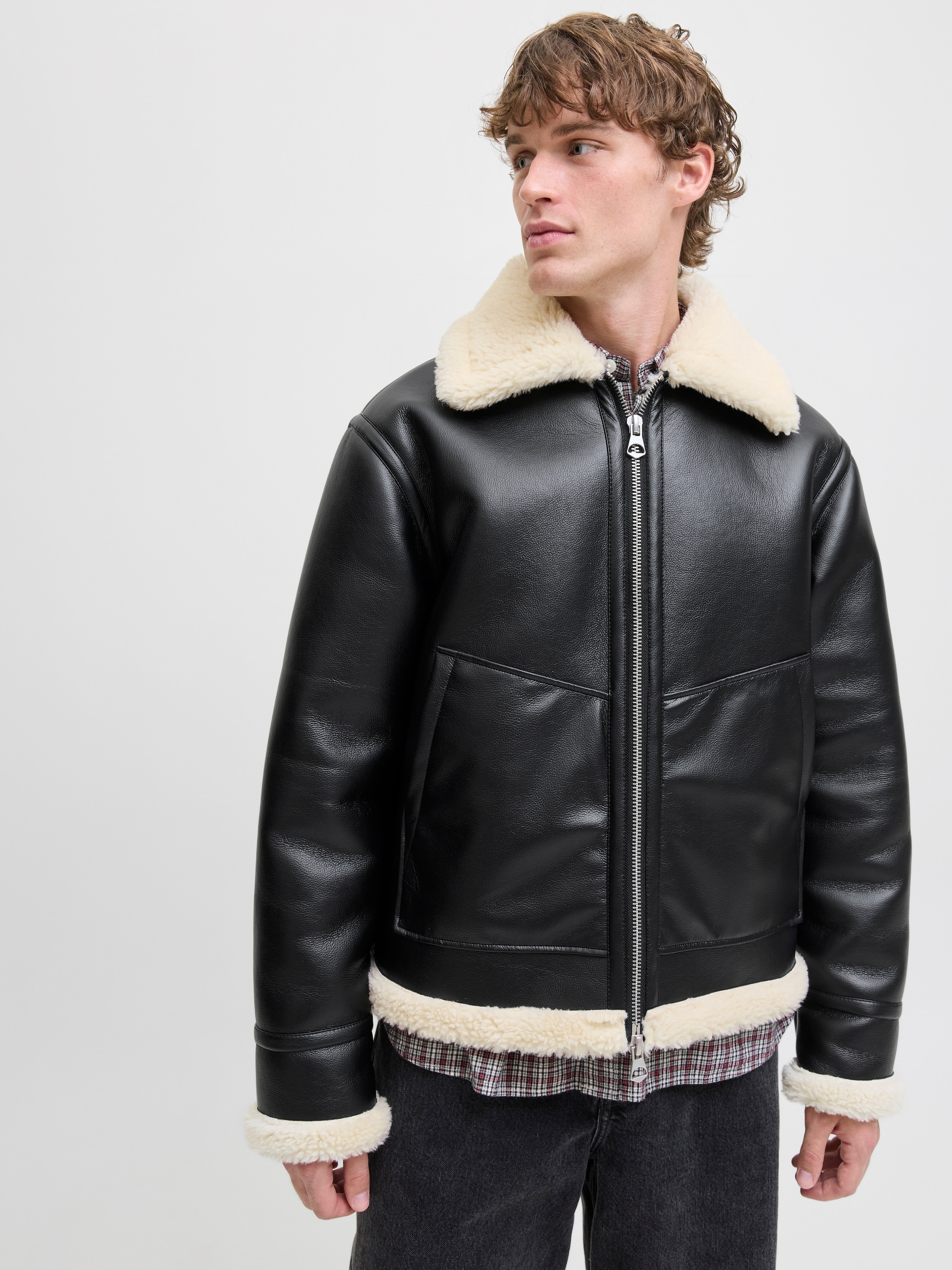 Jack & Jones Bomberjacke »JORLIVERPOOL AVIATOR JACKET SN« ohne Kapuze