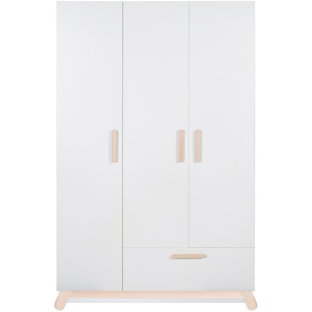roba® Babyzimmer-Komplettset »Clara, Weiß«, (Set, 3 St., Kinderbett, Kleiderschrank, Wickelkommode), mit Kinderbett, Kleiderschrank & Wickelkommode; Made in Europe