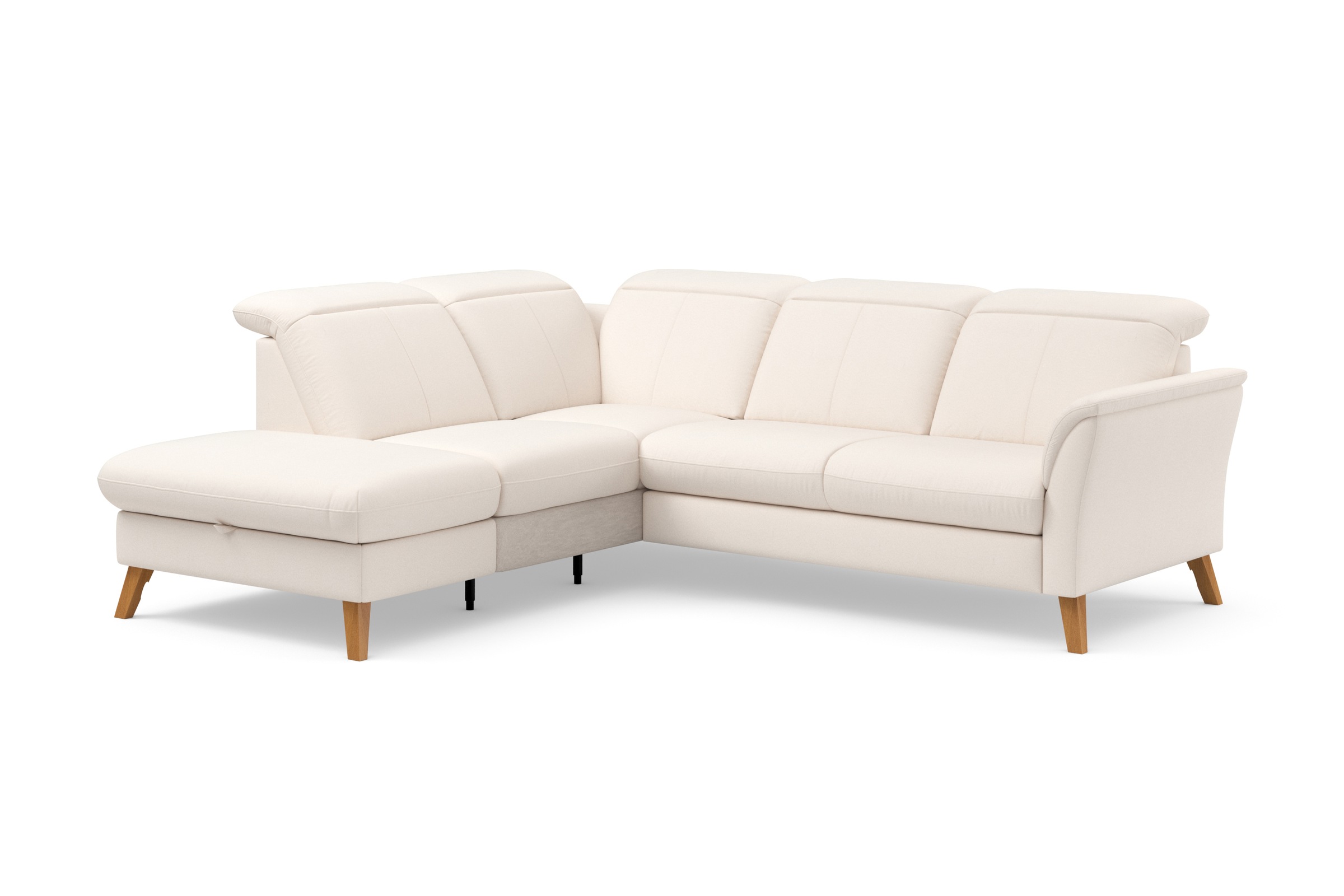 sit&more Ecksofa »Romero L-Form«, wahlweise mit oder ohne TV-Funktion, Bettfunktion, Bettkasten