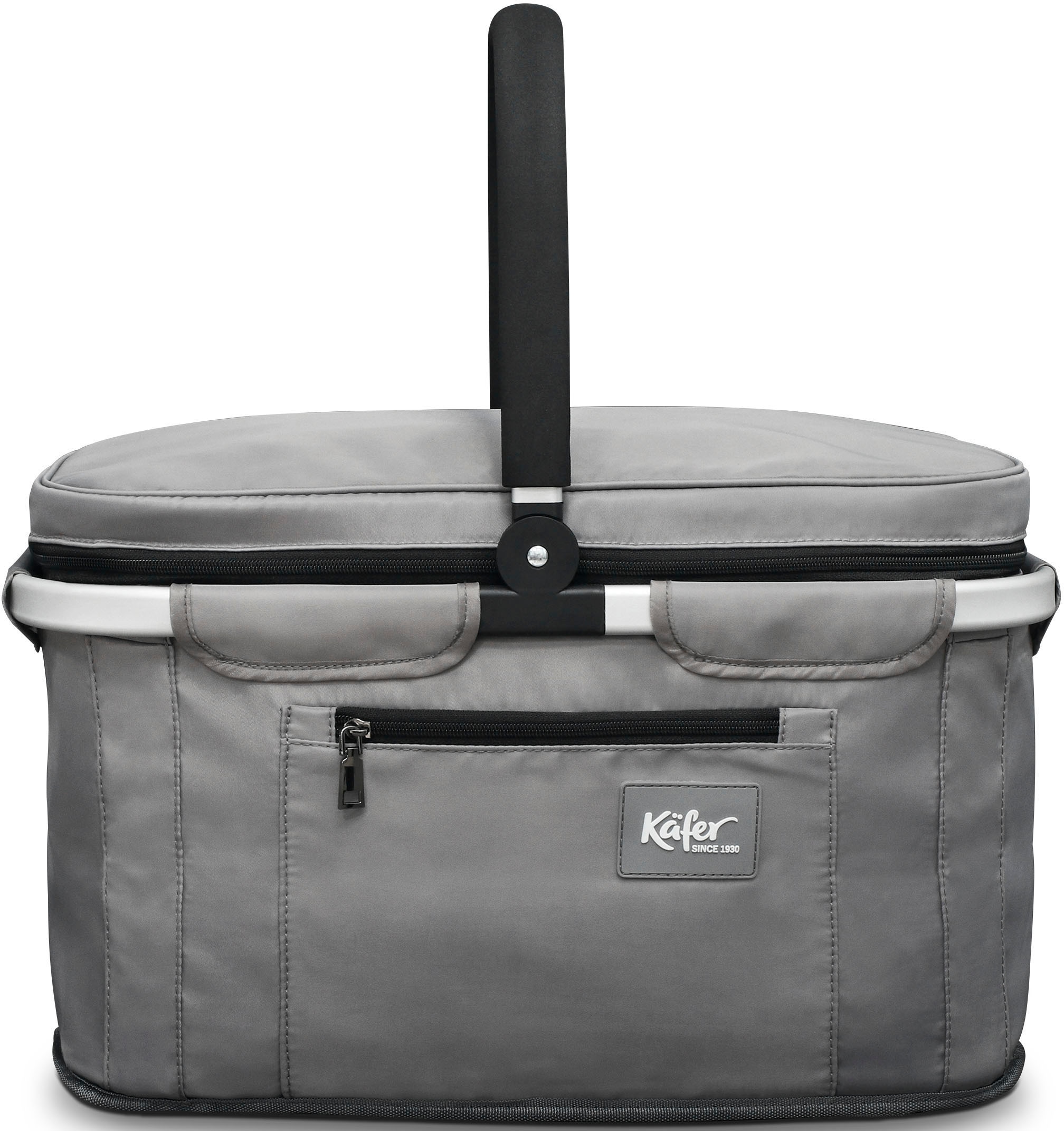 KÄFER Einkaufskorb Thermo-Isolierung, 2-lagiges Polyester Gewebe, wasserabweisend anthrazit