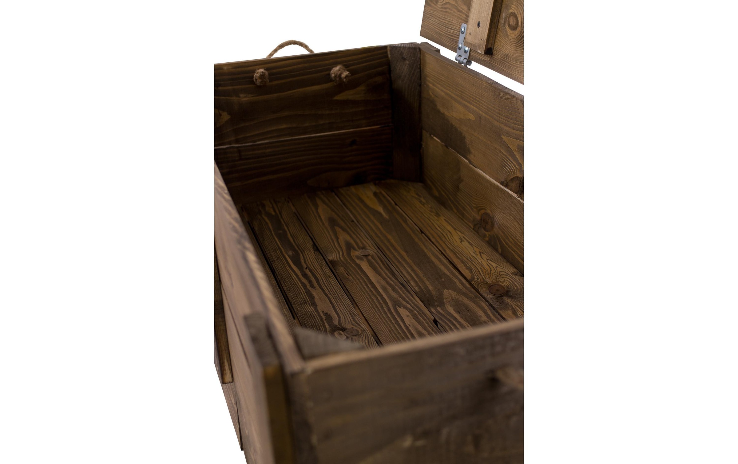 Holz Zollhaus Holzkiste »Vintage Dunkelbraun, 85 x 42 cm« Herkunftsland Ukraine, Holzart Kiefer