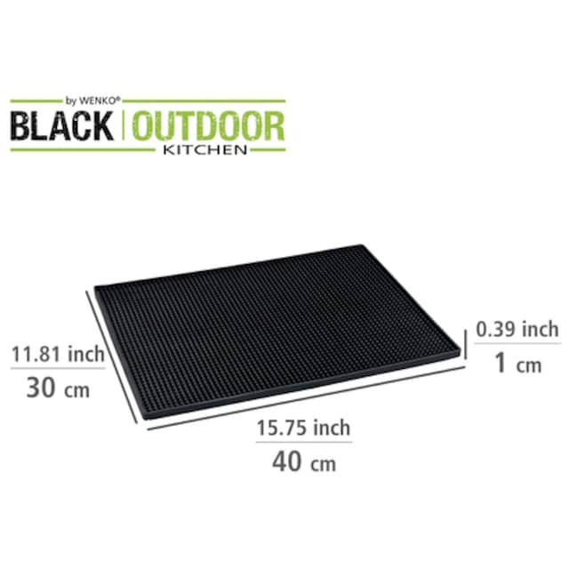 WENKO Abtropfmatte »Maxi«, 40 x 30 cm, Black Outdoor Kitchen