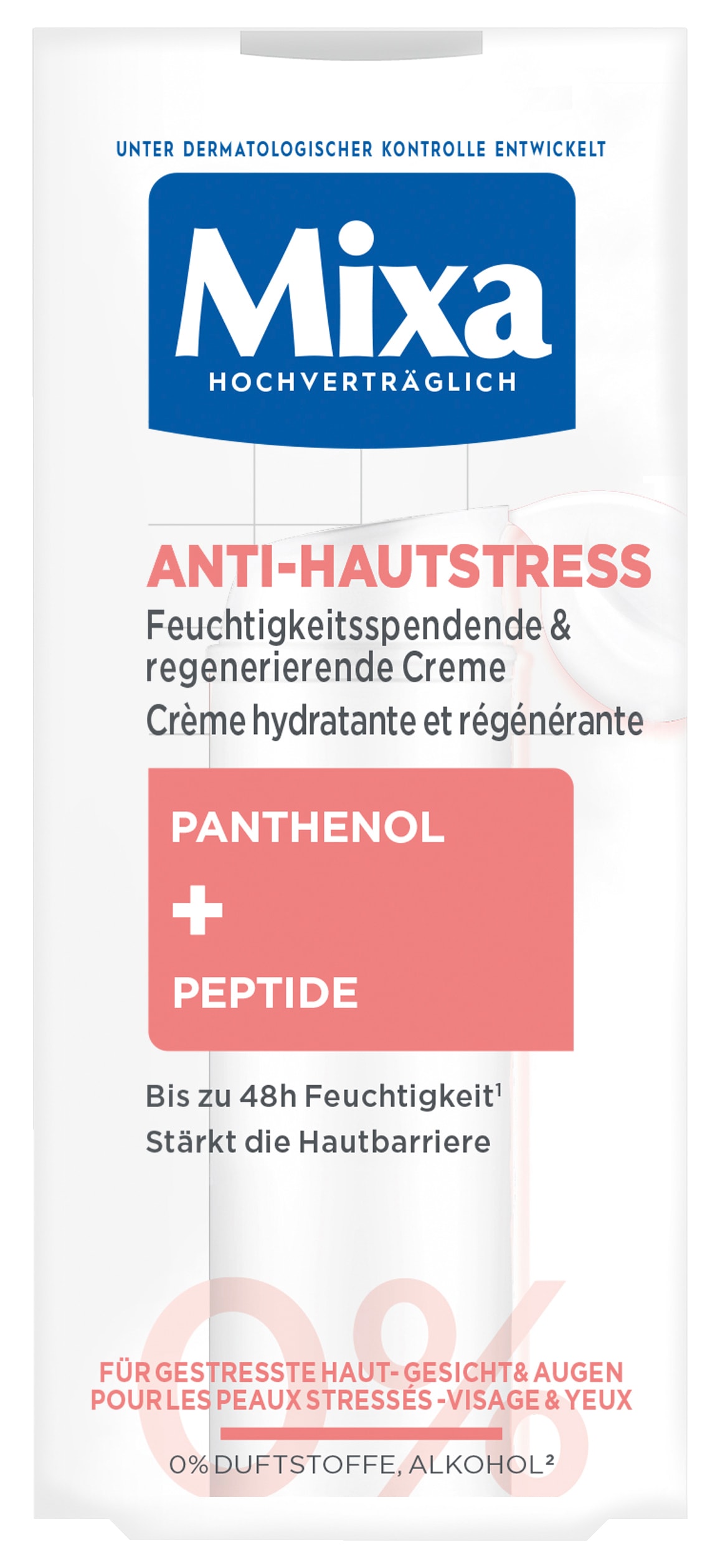 Mixa Gesichtsemulsion »MIXA ANTI-HAUTSTRESS CREME« bis zu 48H Feuchtigkeit, stärkt die Hautbarriere